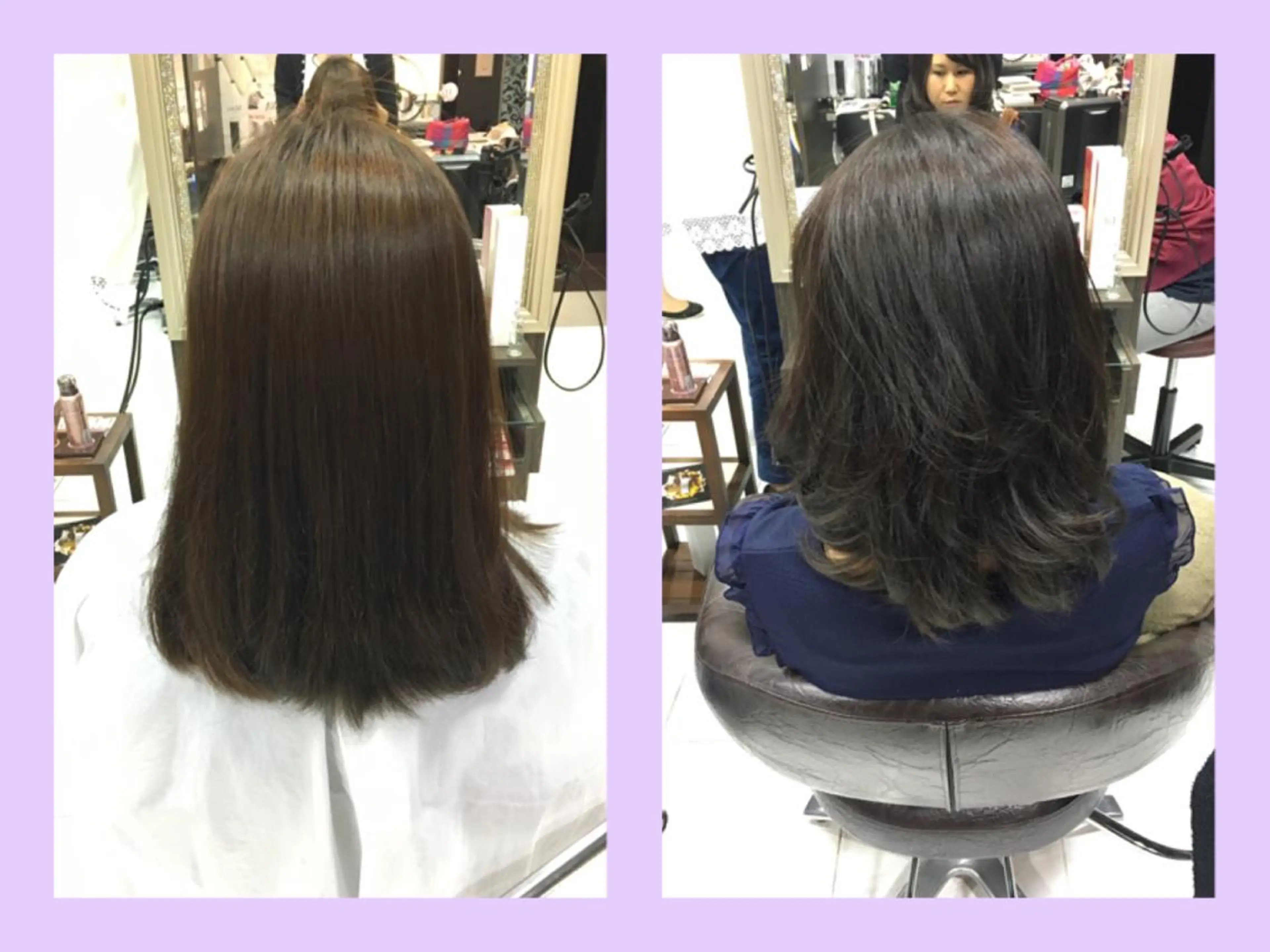 ミディアム セミロング ロング カラー ブラウンカラー ダークブラウン レイヤーカット boutique misakiのヘアスタイル