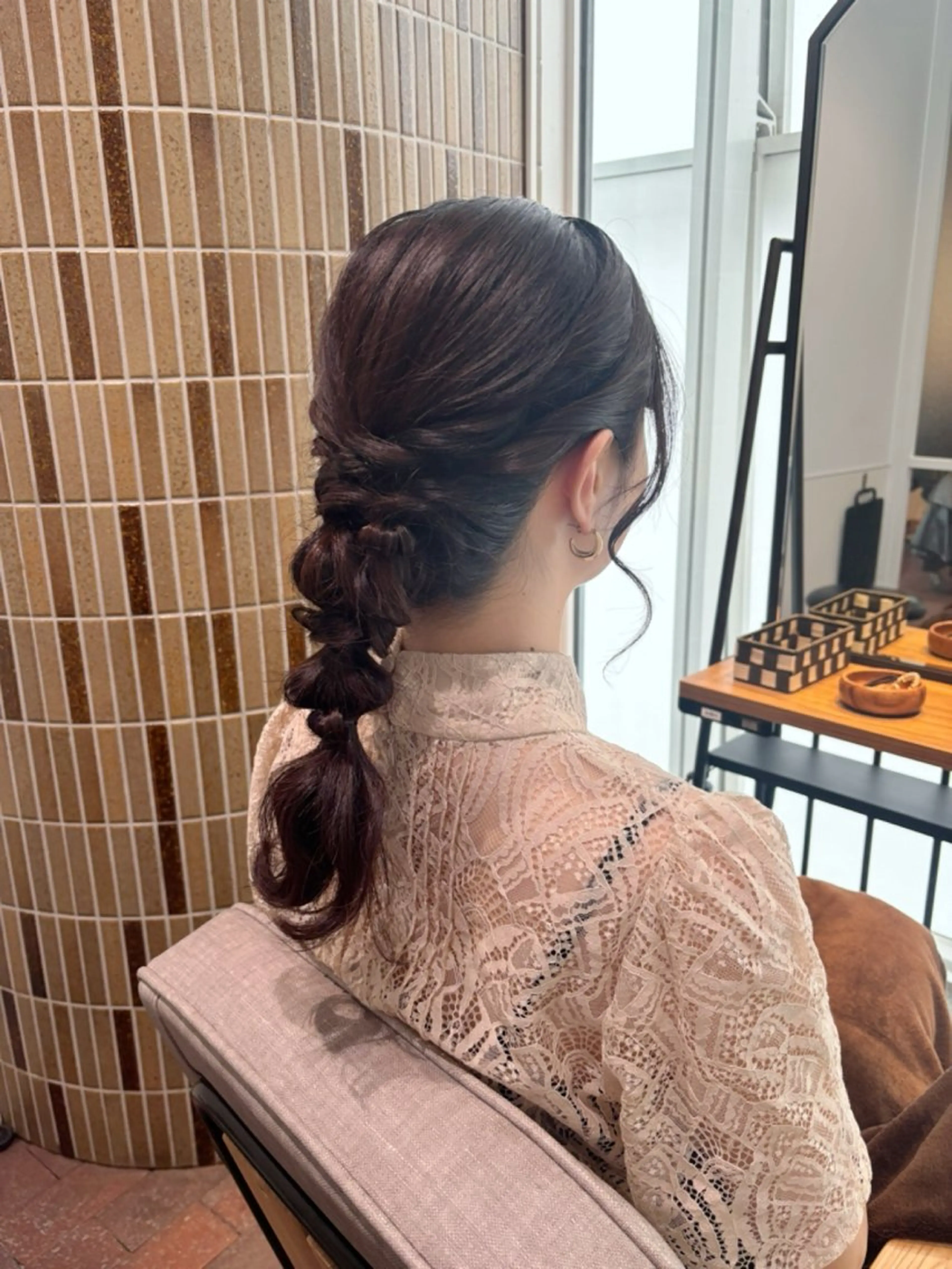 セミロング ヘアアレンジ ヘアセット マンツーマン 縮毛矯正/マユコのヘアスタイル