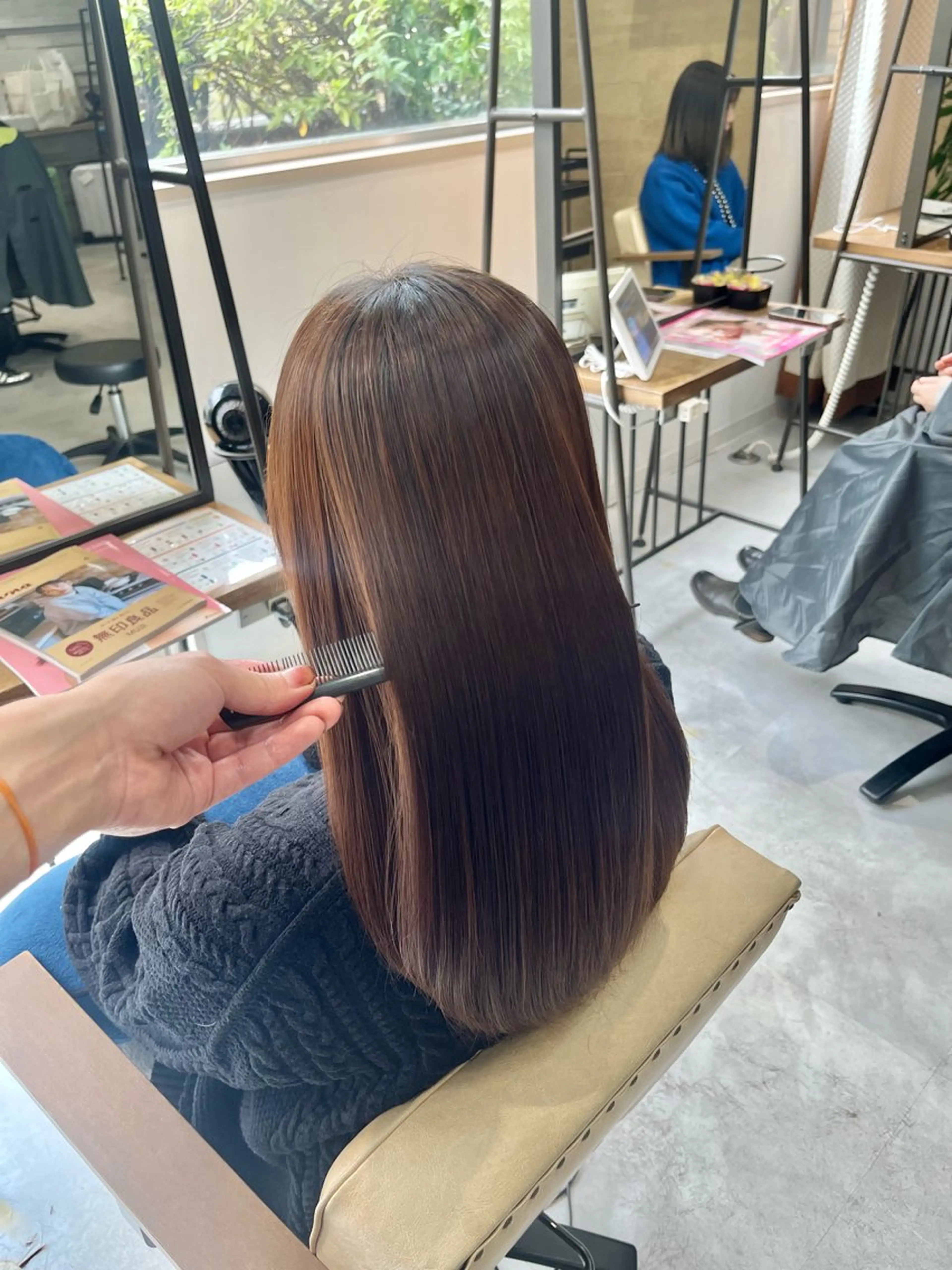 ロング カット 縮毛矯正 トリートメント 縮毛矯正/髪質改善/ HARUのヘアスタイル