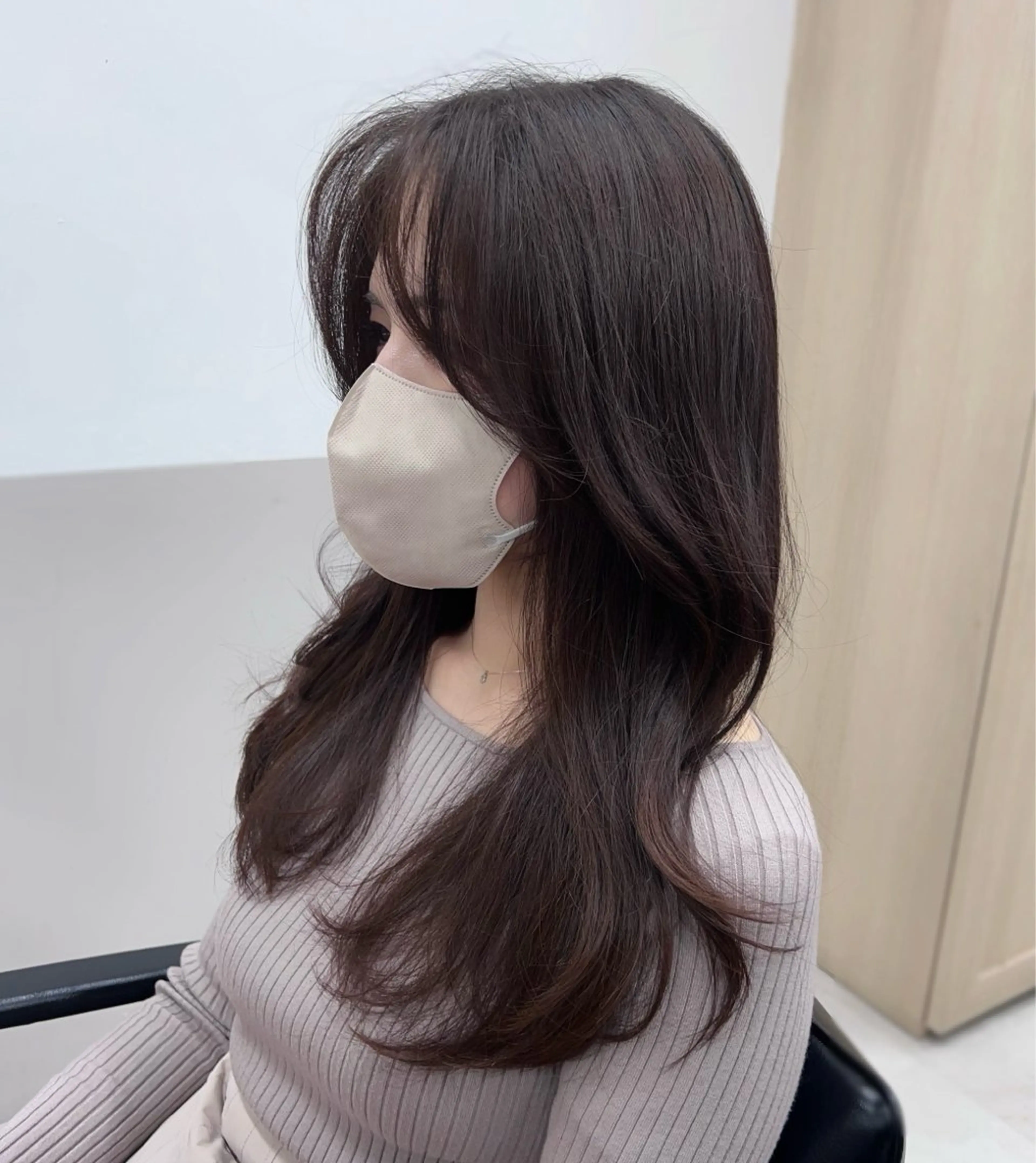 🌸簡単スタイリング🌸韓ヘアカット+前髪パーマでふんわり韓国式バング💓+フレグランストリートメントの写真