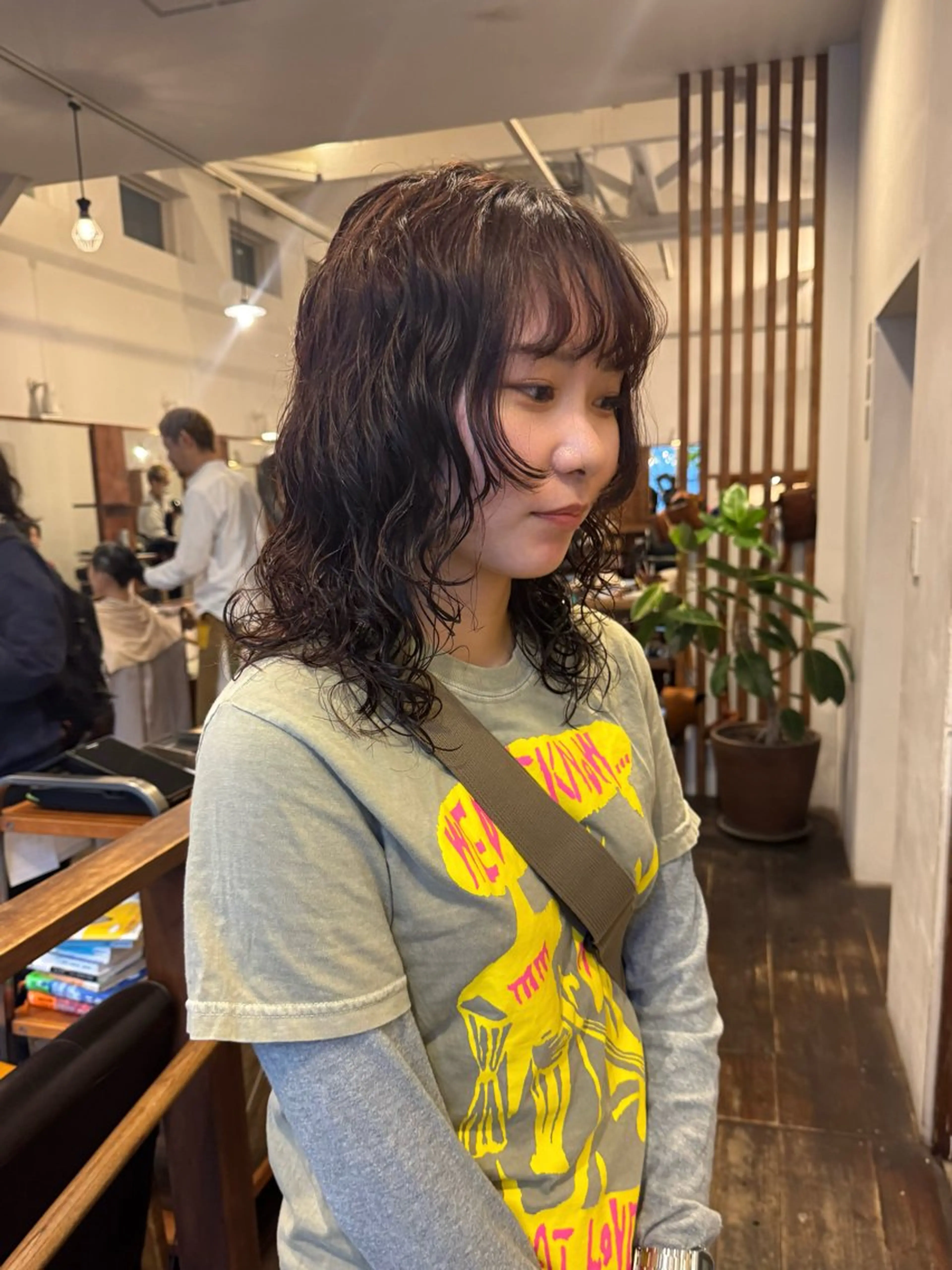 ミディアム パーマ カット パーマ MOK大阪梅田店 Asahiのヘアスタイル