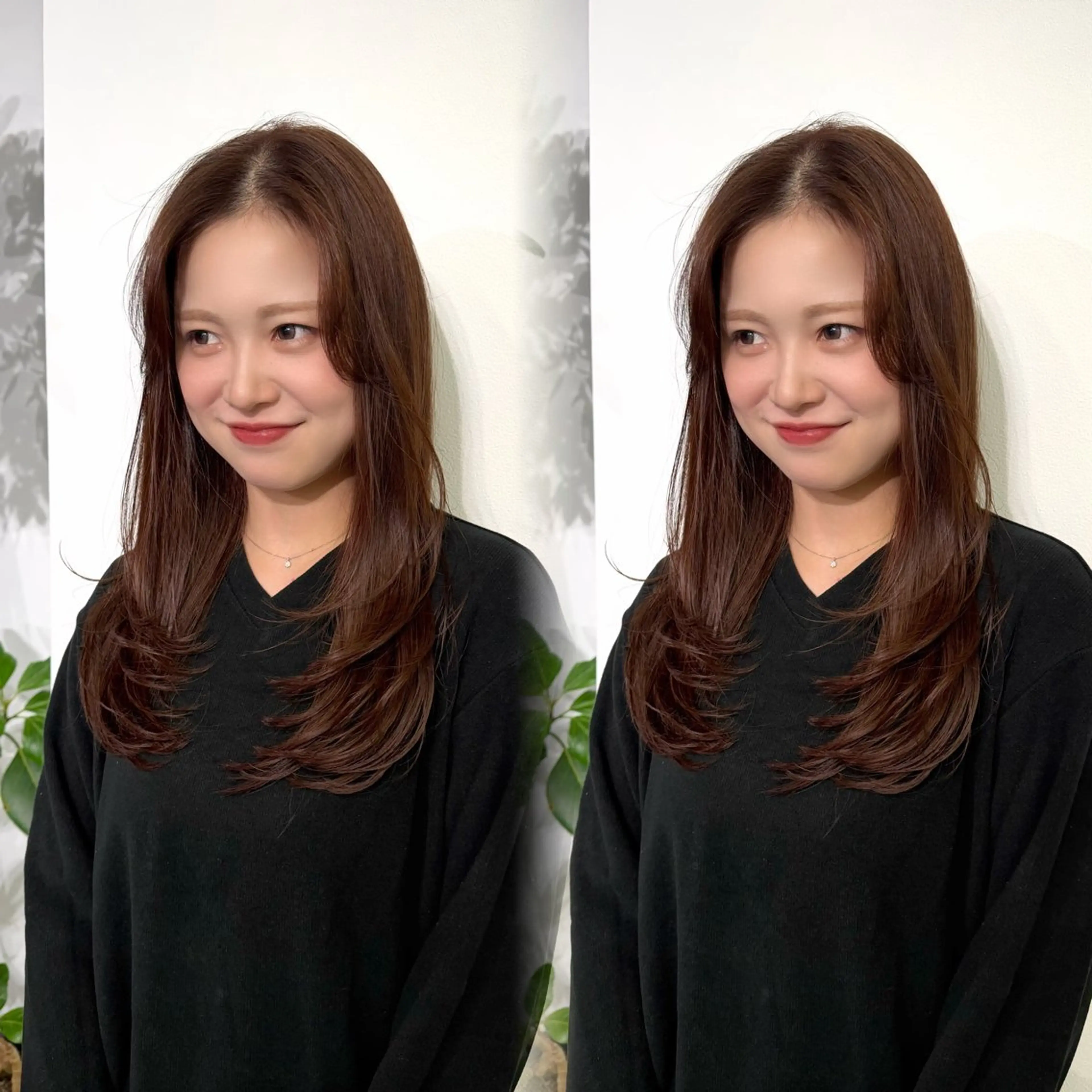 ロング 髪質改善 縮毛矯正 トリートメント 酸性ストレート カット ヘアカラー トリートメント 髪質改善/艶カラー /透明感/石田桃子のヘアスタイル