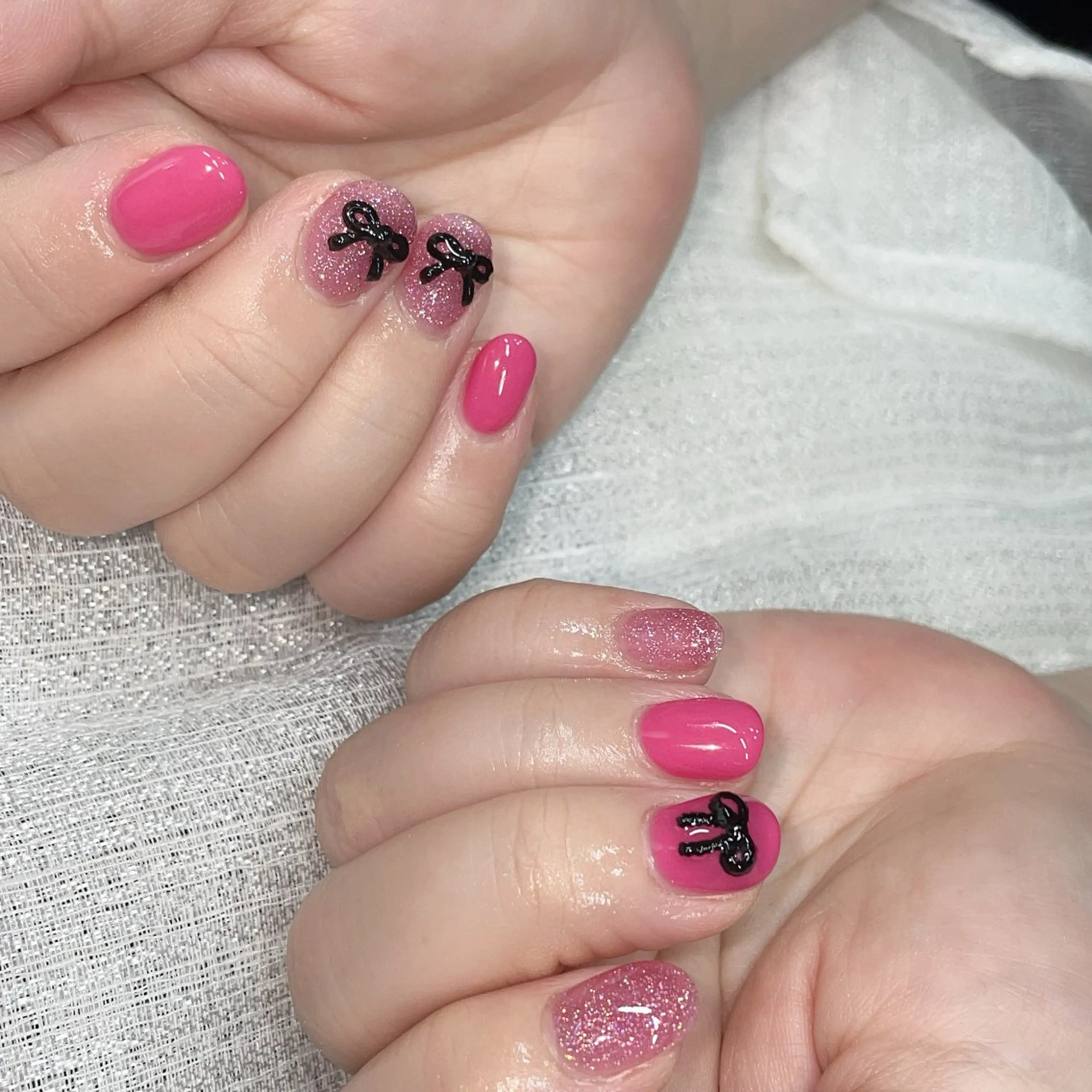 ネイル リボン 林 ✨syousyouのネイルデザイン