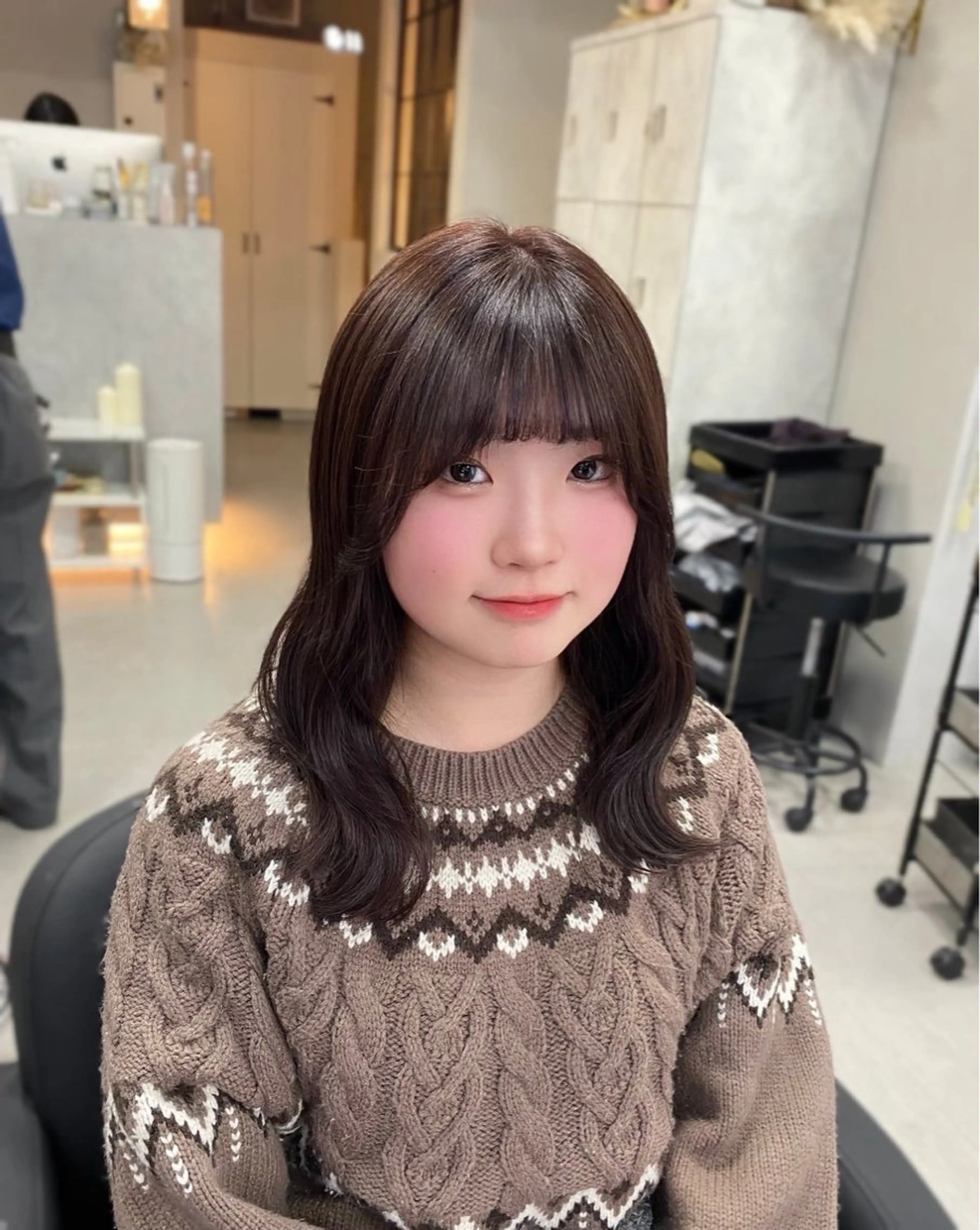 カラー ブラウンカラー レッドカラー ヘアカラー トリートメント ‎XELM高崎‎‎‎ ‎‎🤍Kyoka‎のヘアスタイル