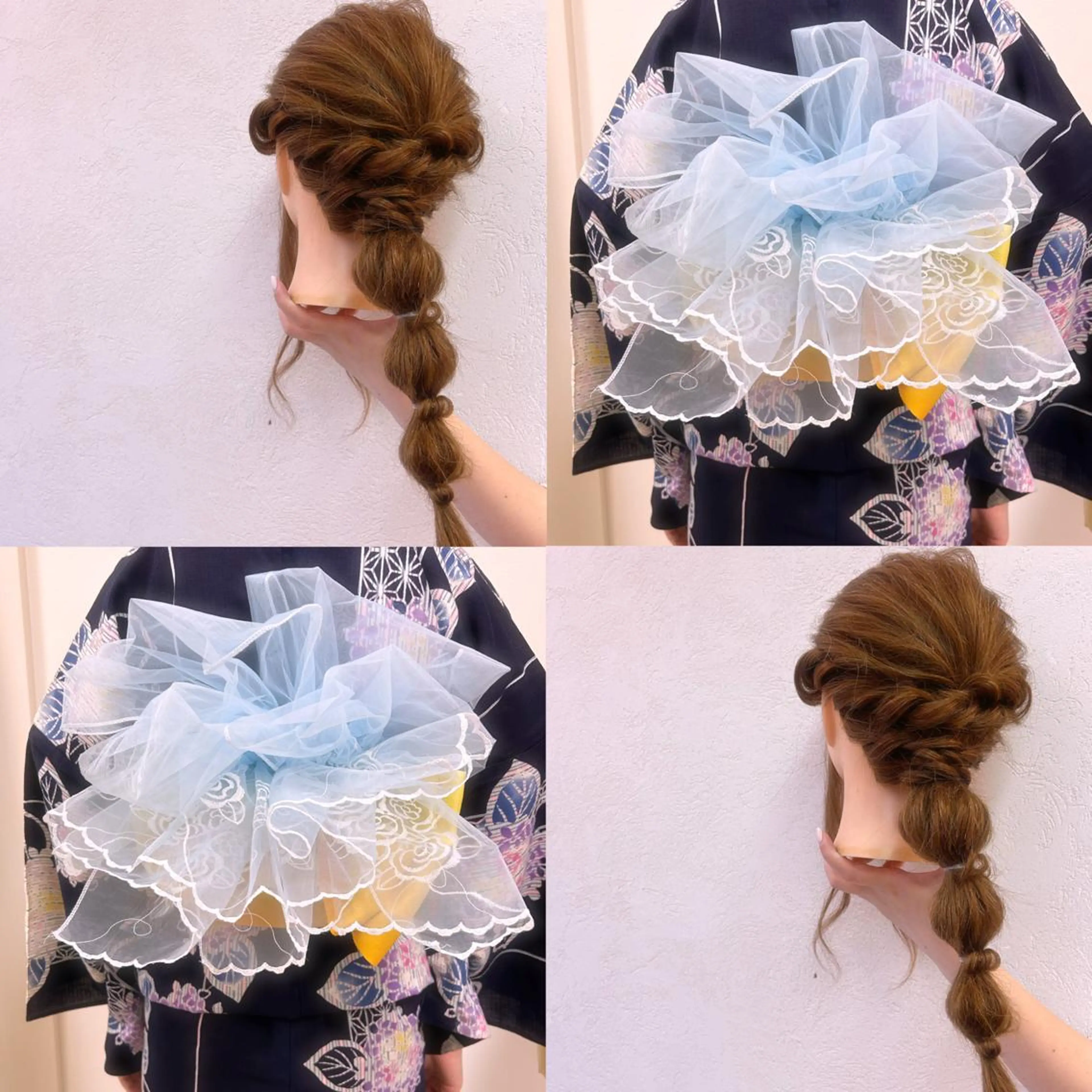 ヘアアレンジ 髪飾り 浴衣 三瓶 公子のヘアスタイル