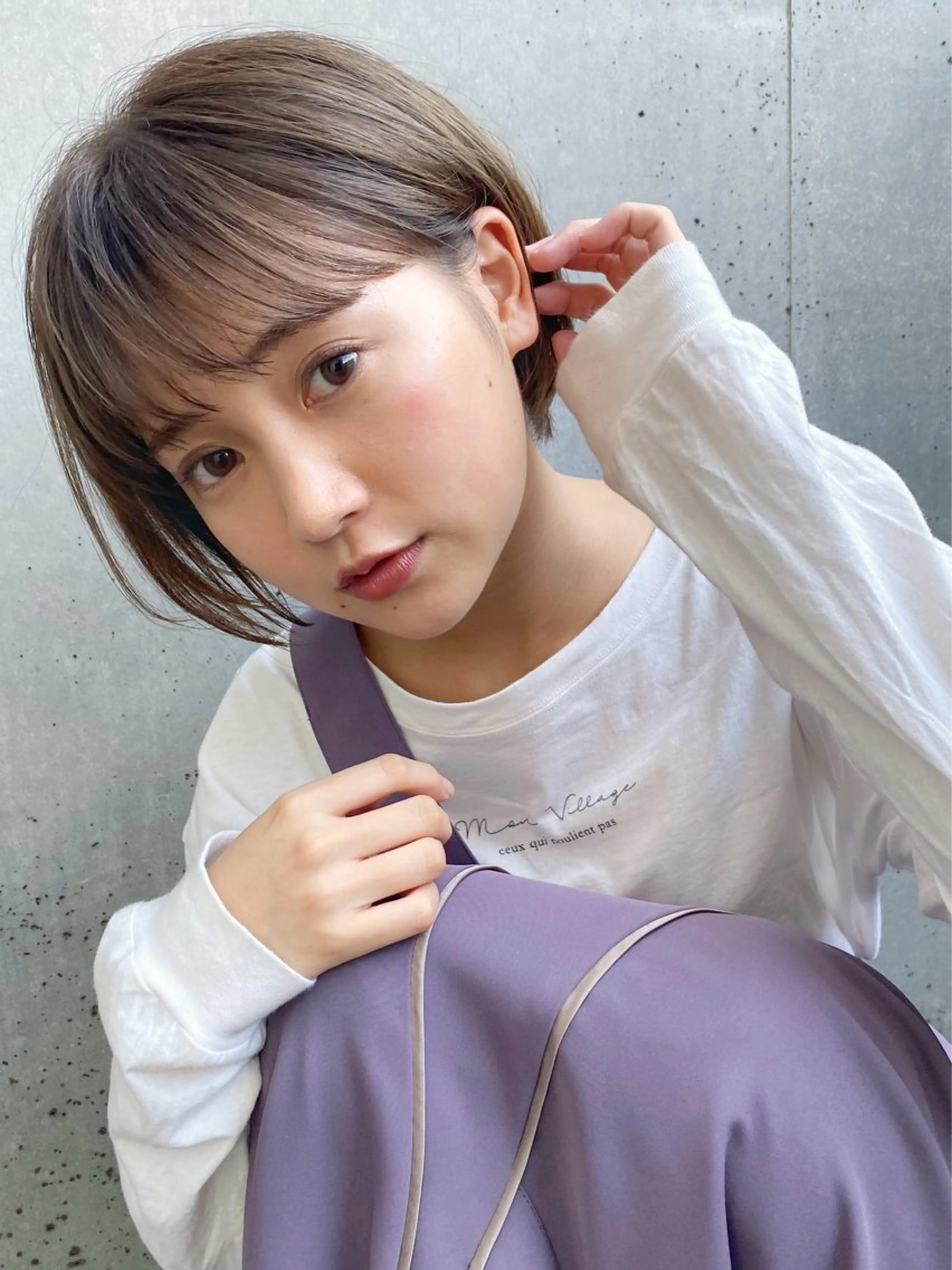 ショート カラー ショートボブ ベージュカラー 透明感カラー ボブ ショートヘア カット ヘアカラー トリートメント 🉐メンズヘア特化 men's/ケンイチのヘアスタイル