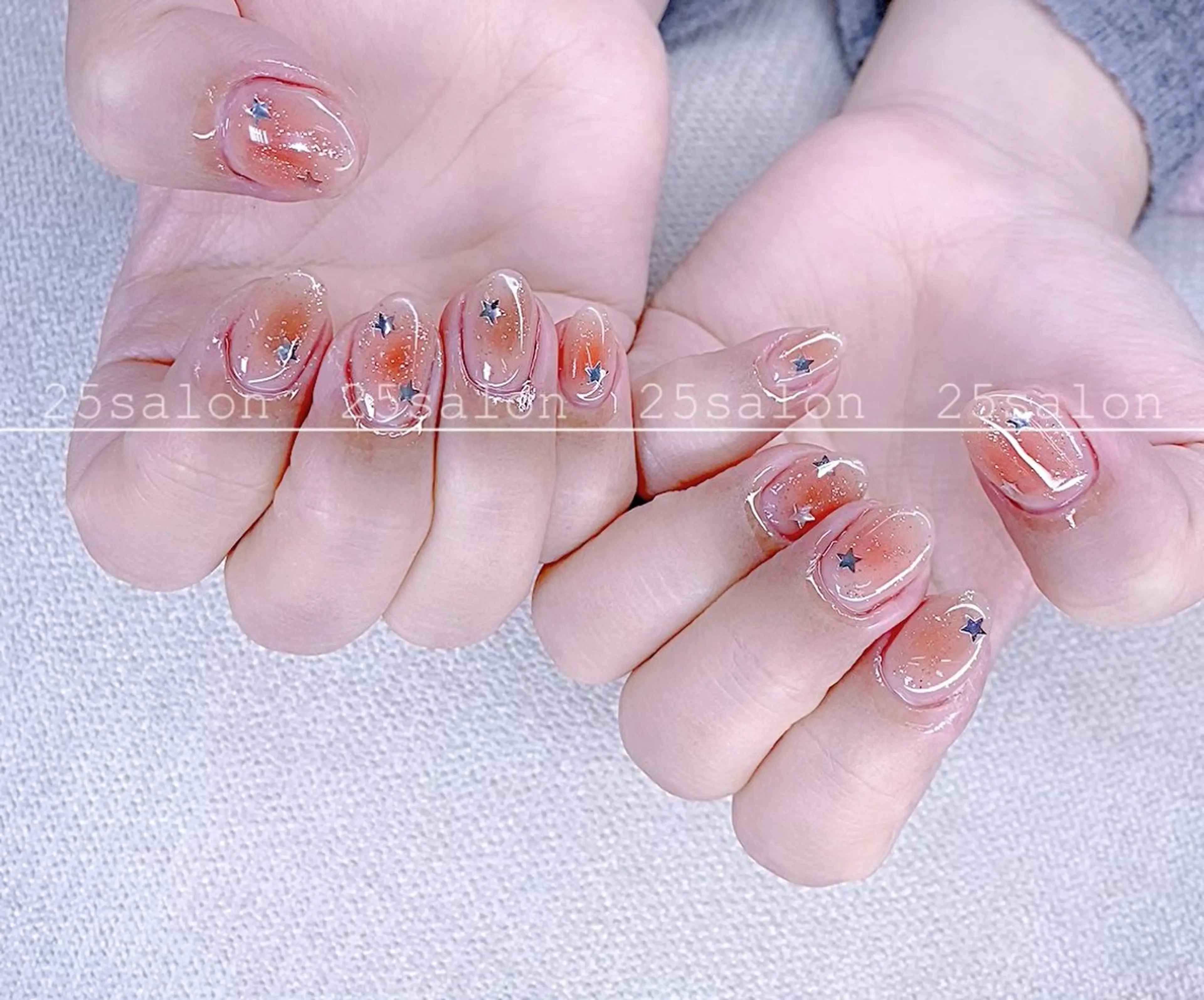 ネイル ジェルネイル 韓国ネイル ニュアンスネイル パラジェル ワンホンネイル 2 5のマツエク・マツパデザイン