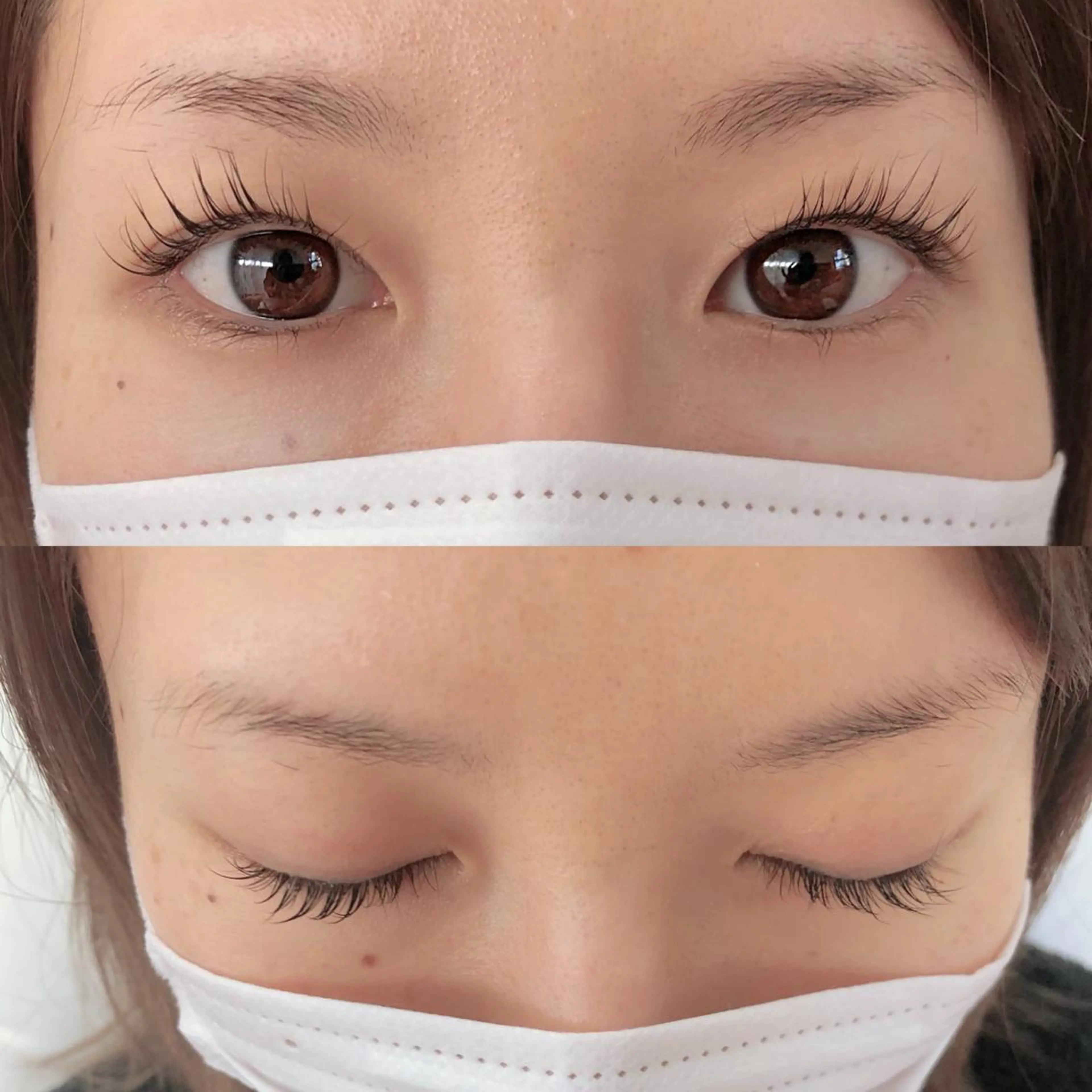 マツエク・マツパ パリジェンヌラッシュリフト 一重×まつ毛パーマ パーフェクトウィンク ちぢいわみのりのマツエク・マツパデザイン