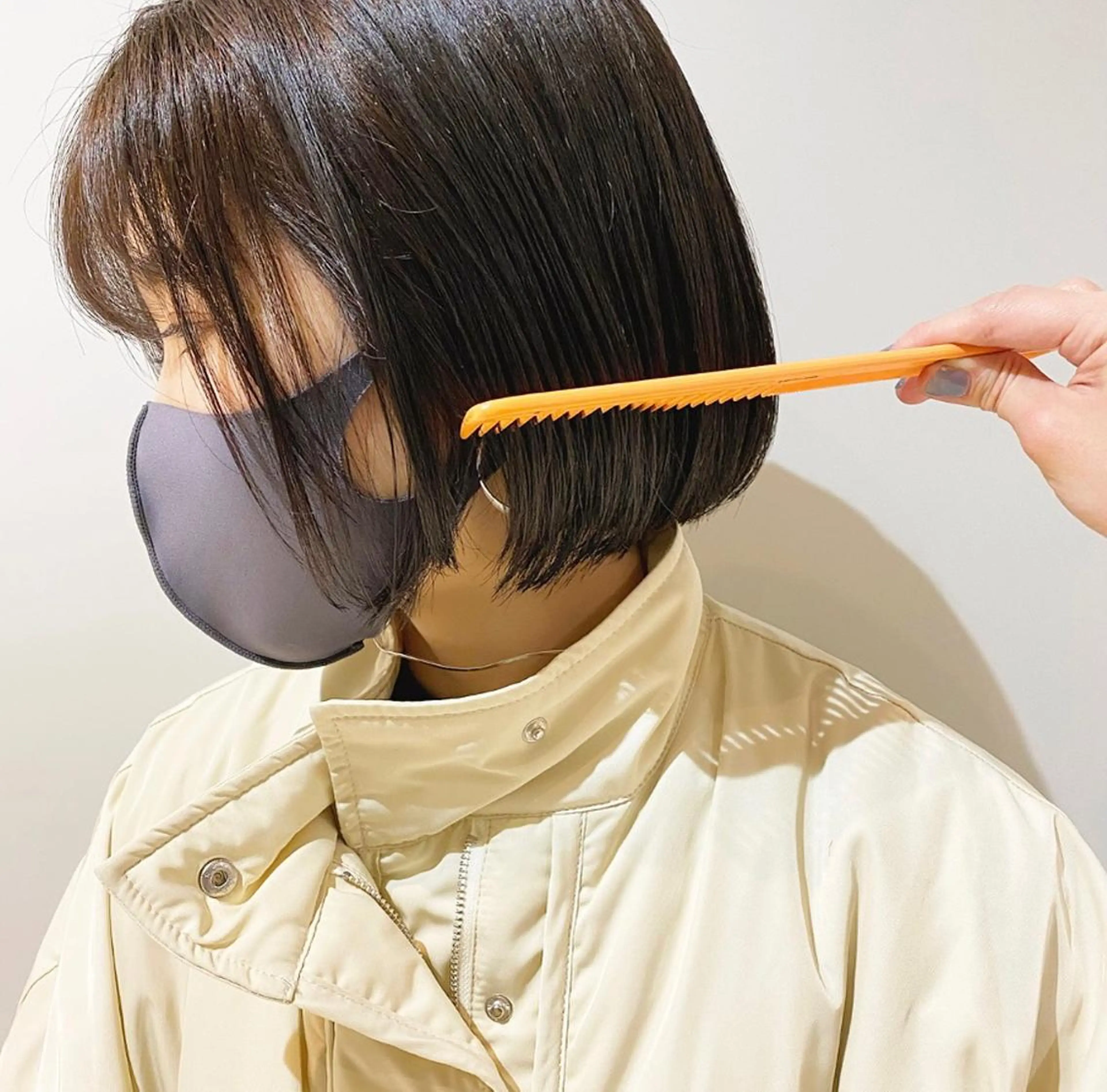 ショート カラー ベージュカラー ブラウンカラー ブラウンベージュ ボブ ボブ/salut町田 🧡kanaのヘアスタイル