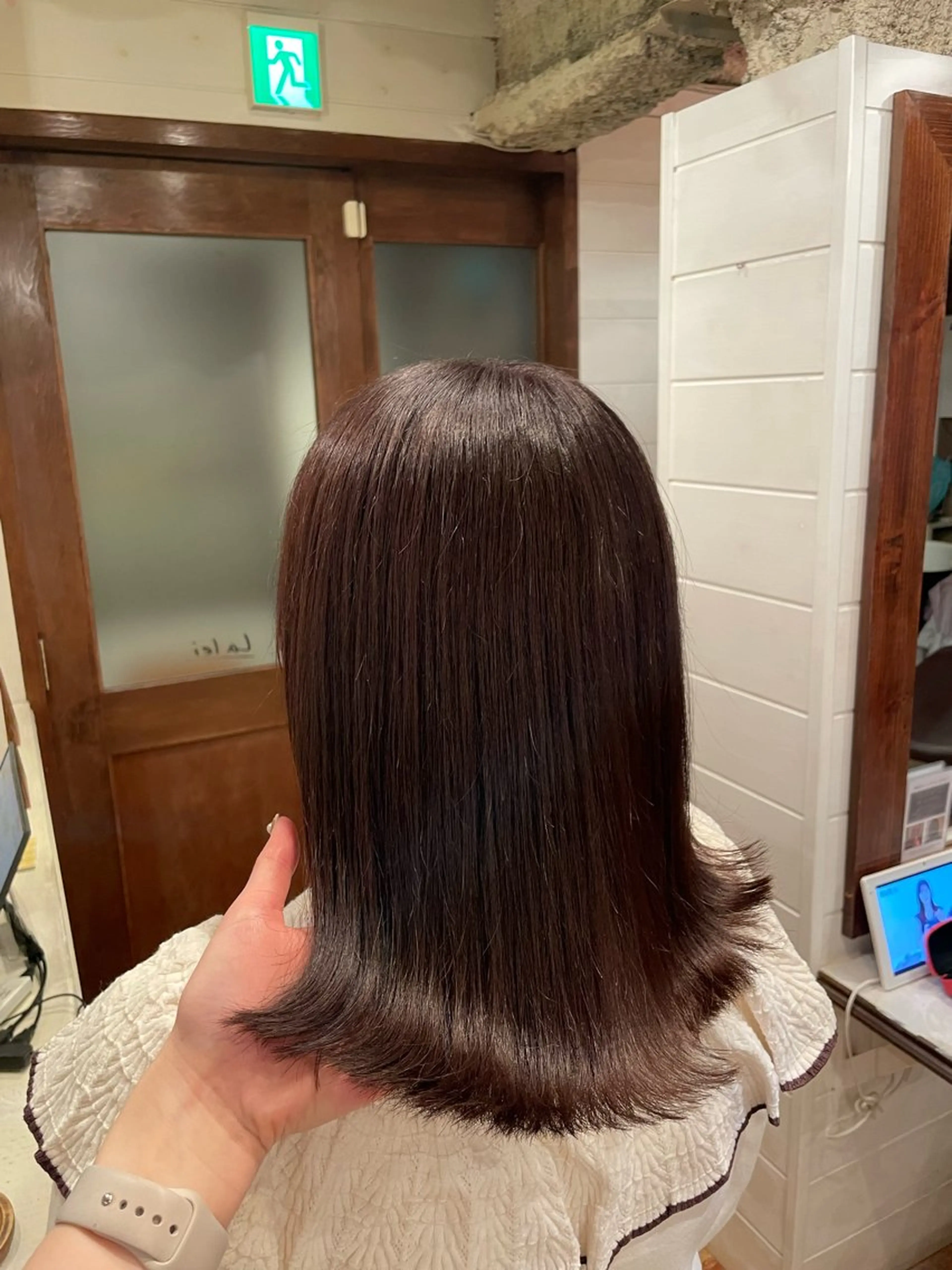 ミディアム ボブ/縮毛矯正/レイ ヤー♡Natsukiのヘアスタイル