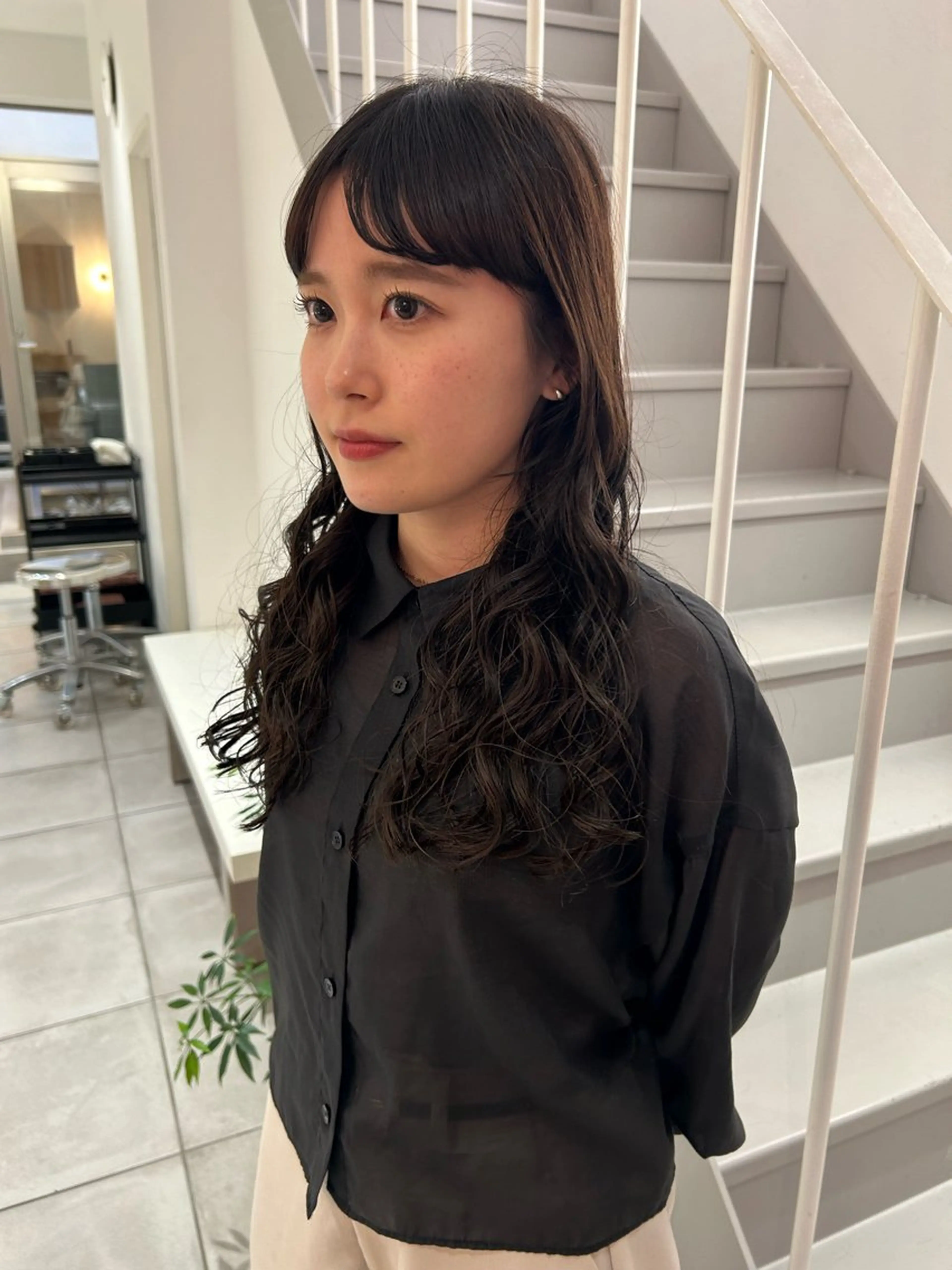 ロング パーマ hanabi /melt西梅田のヘアスタイル