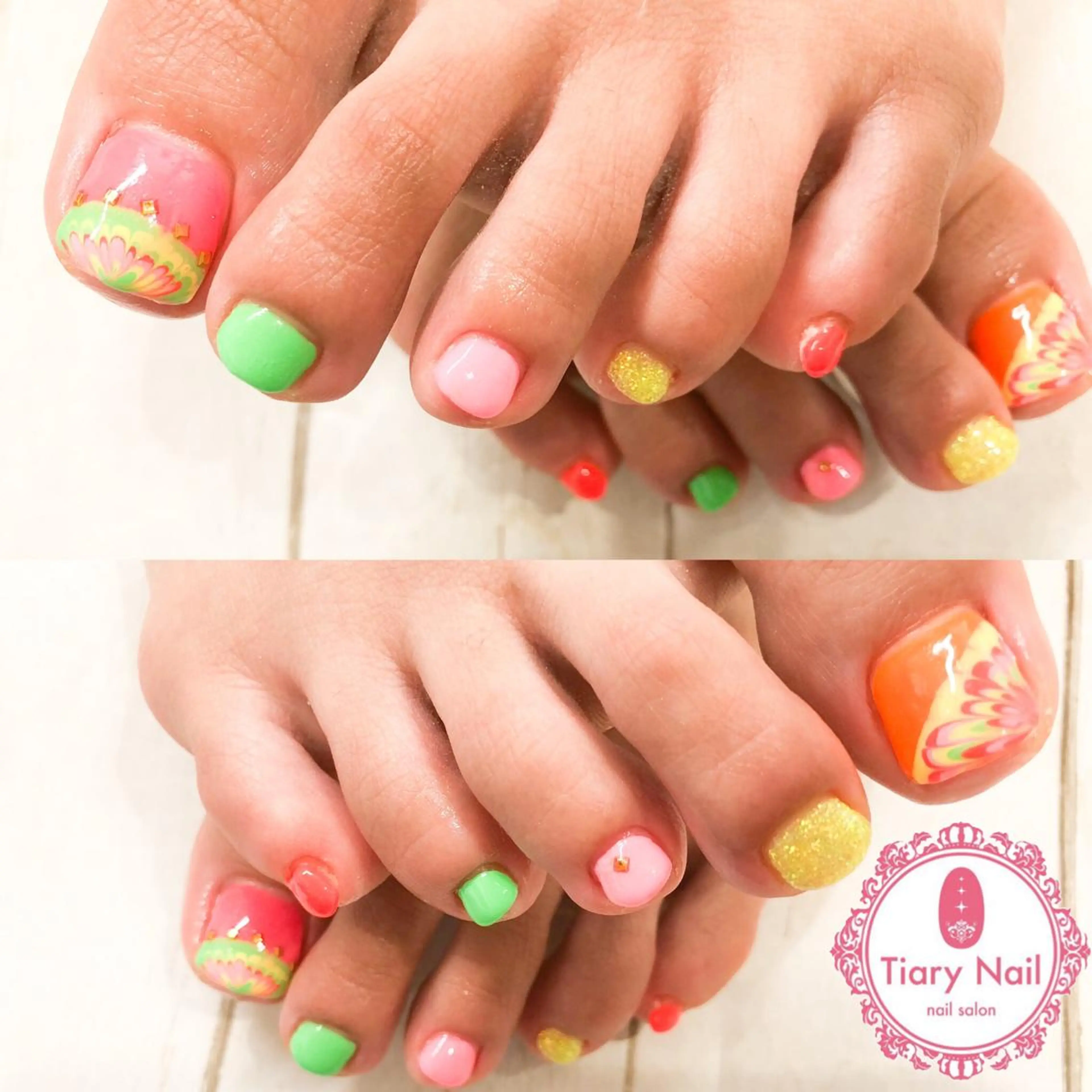 ネイル tiarynail K K🐼のネイルデザイン