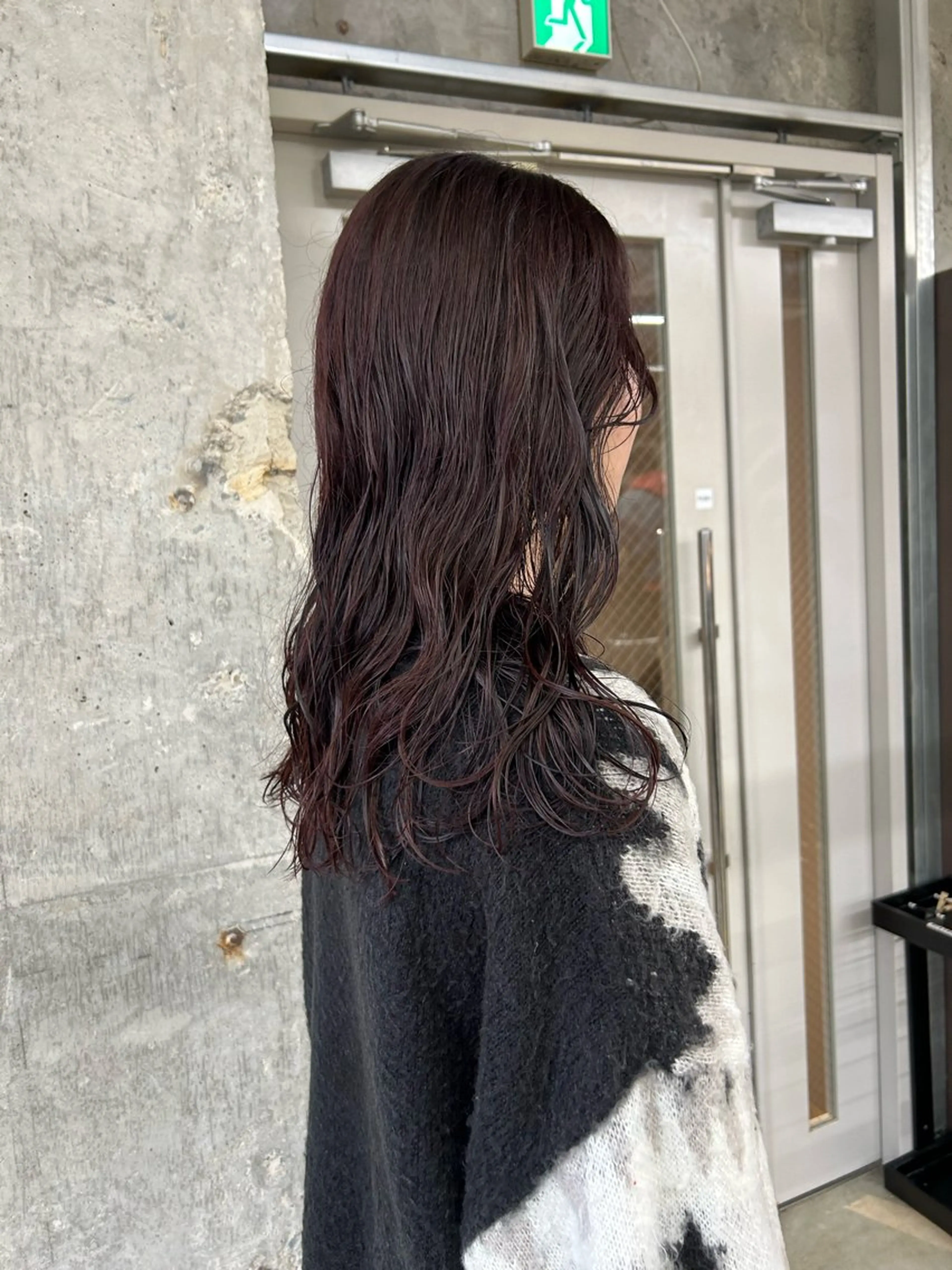 ロング カラー パーマ レッドカラー ロング maho/垢抜け カラーパーマメイクのヘアスタイル