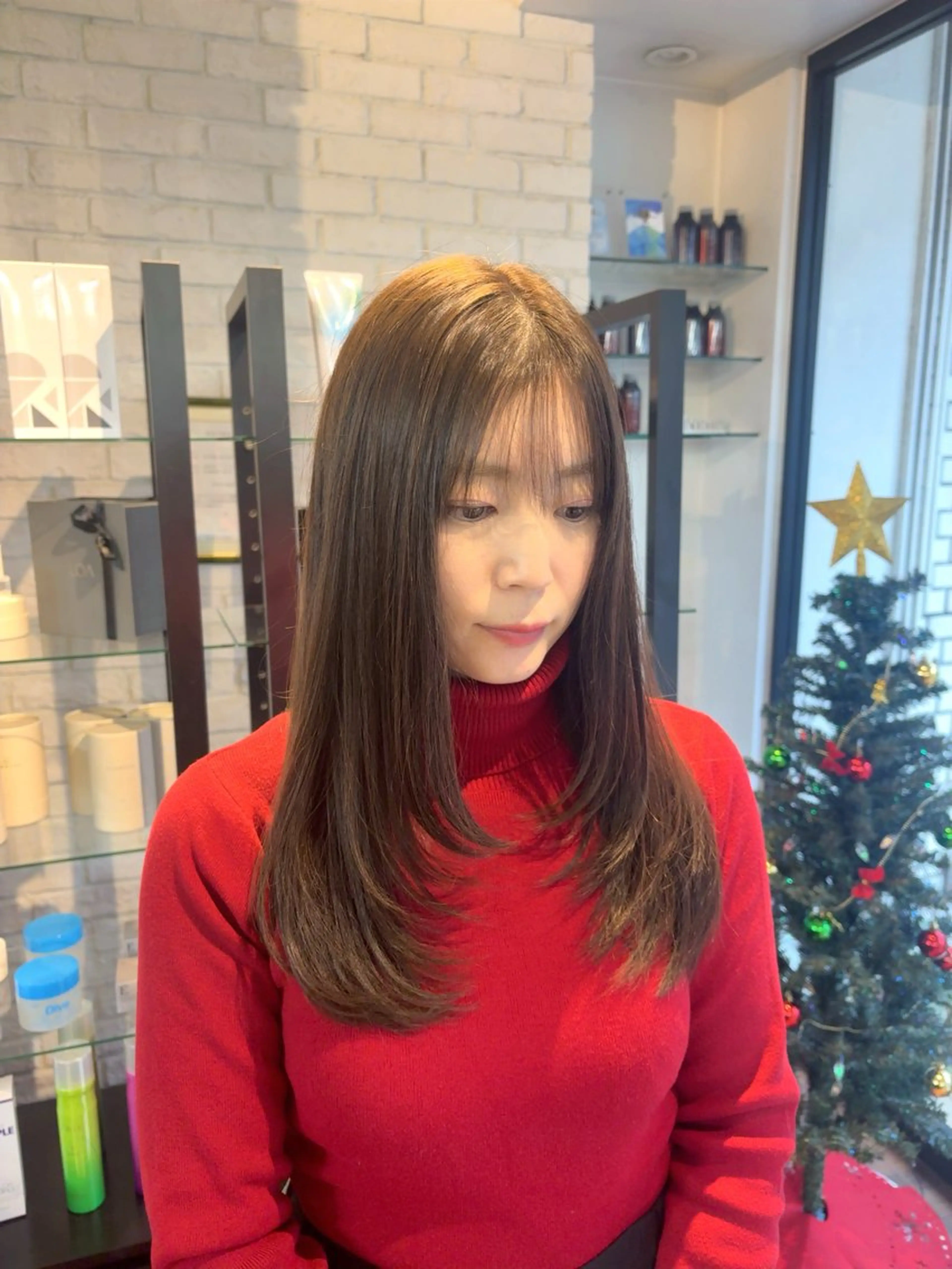 ロング レイヤーカット カット ヘアカラー トリートメント 熊田 秀佳　川口店のヘアスタイル
