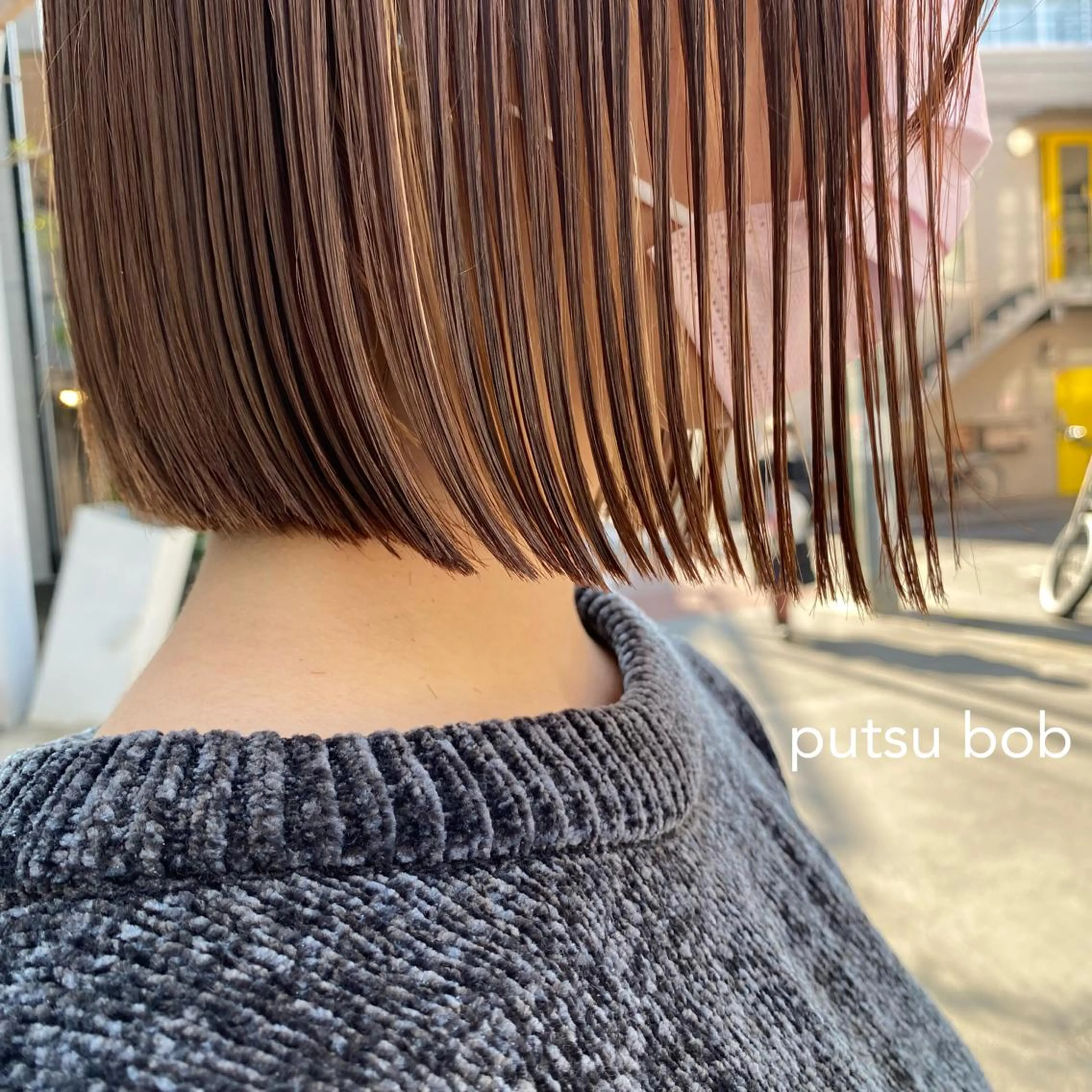 ショート カラー センターパート/ 暖色カラーayuのヘアスタイル