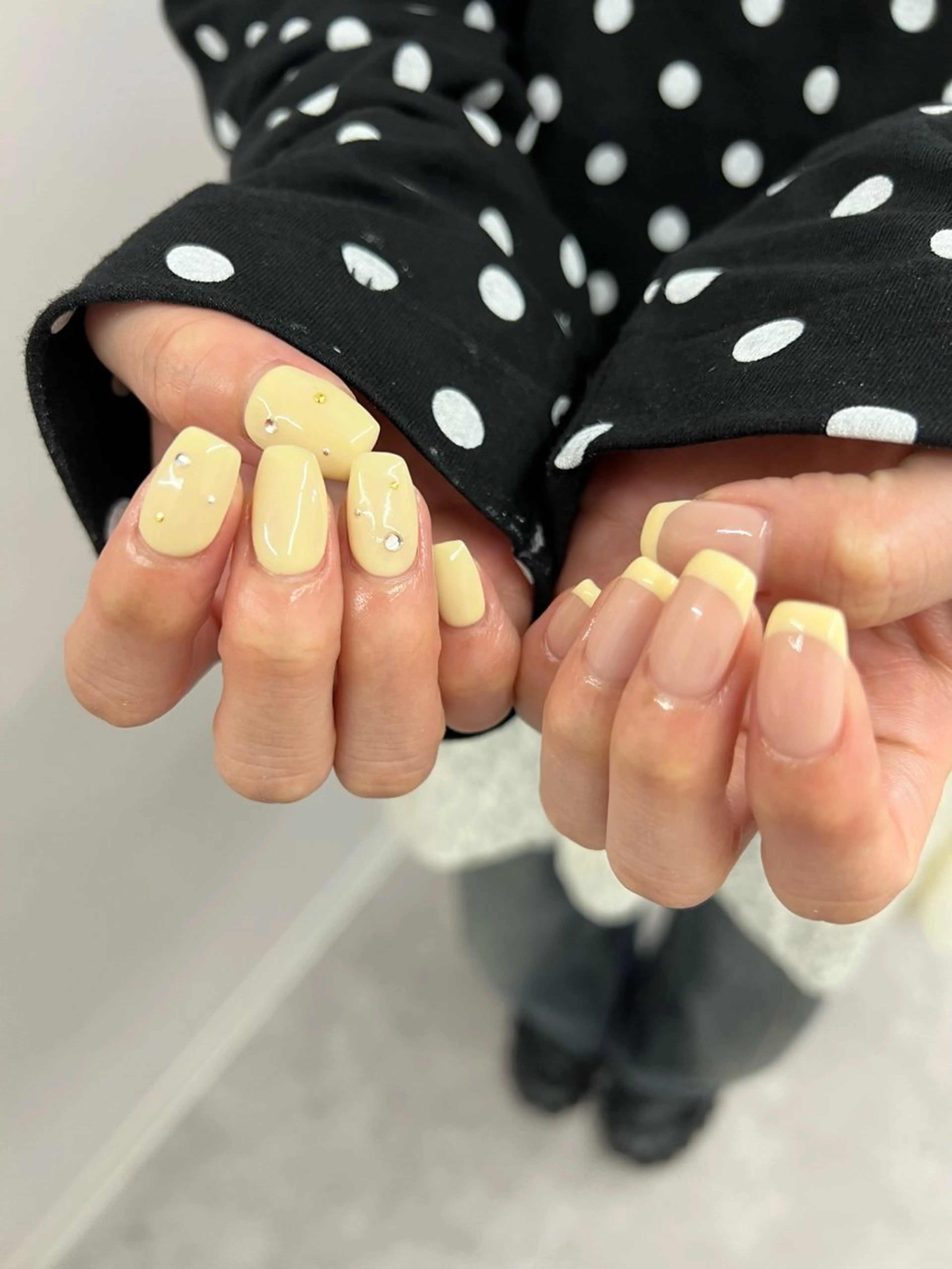 ネイル ジェルネイル マグネットネイル ニュアンスネイル パラジェル リボン ハンドネイル ハンドケア Bana_ Nailのネイルデザイン