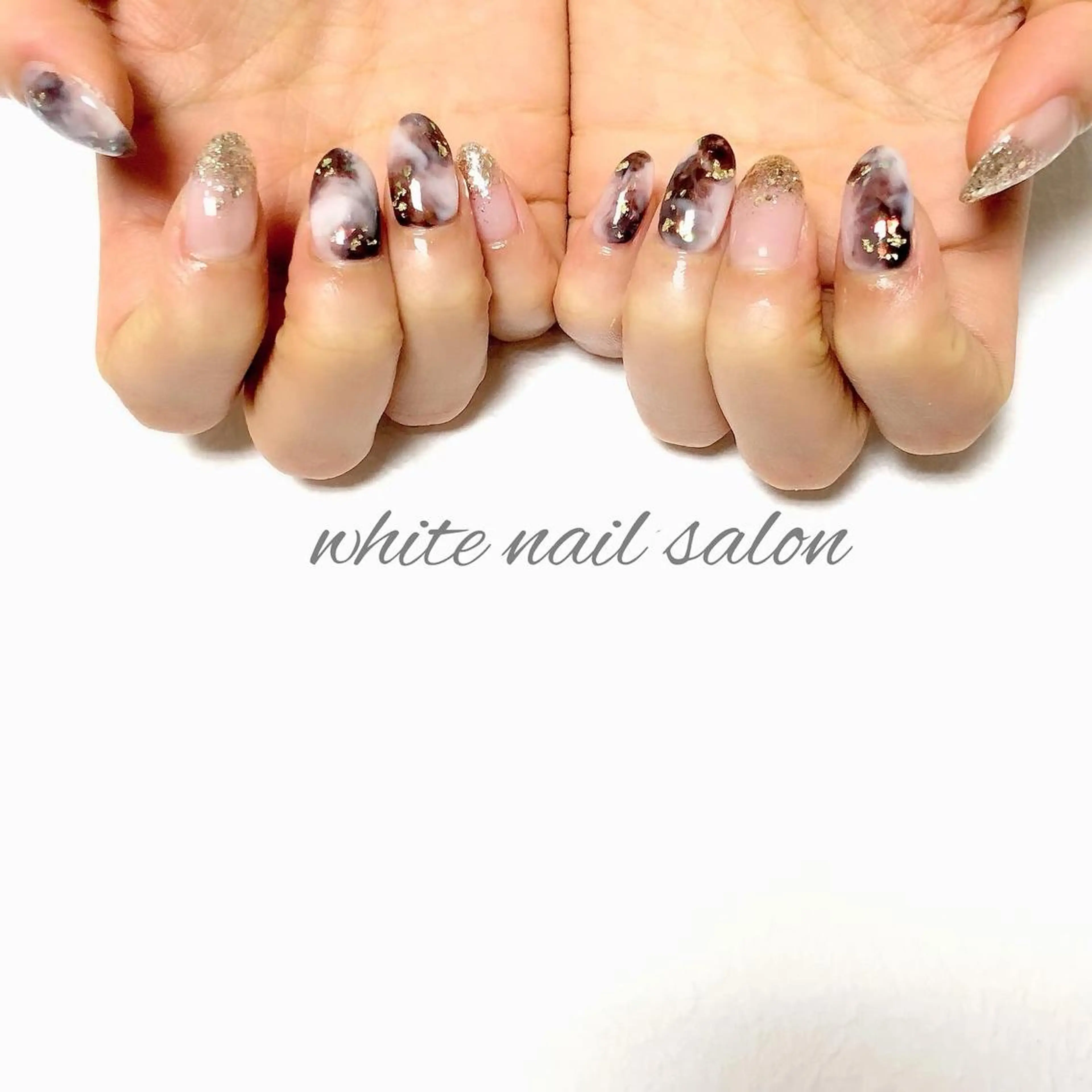 ネイル ジェルネイル ハードジェル 持ち込み ソフトジェル ハンドネイル white nail salonのネイルデザイン