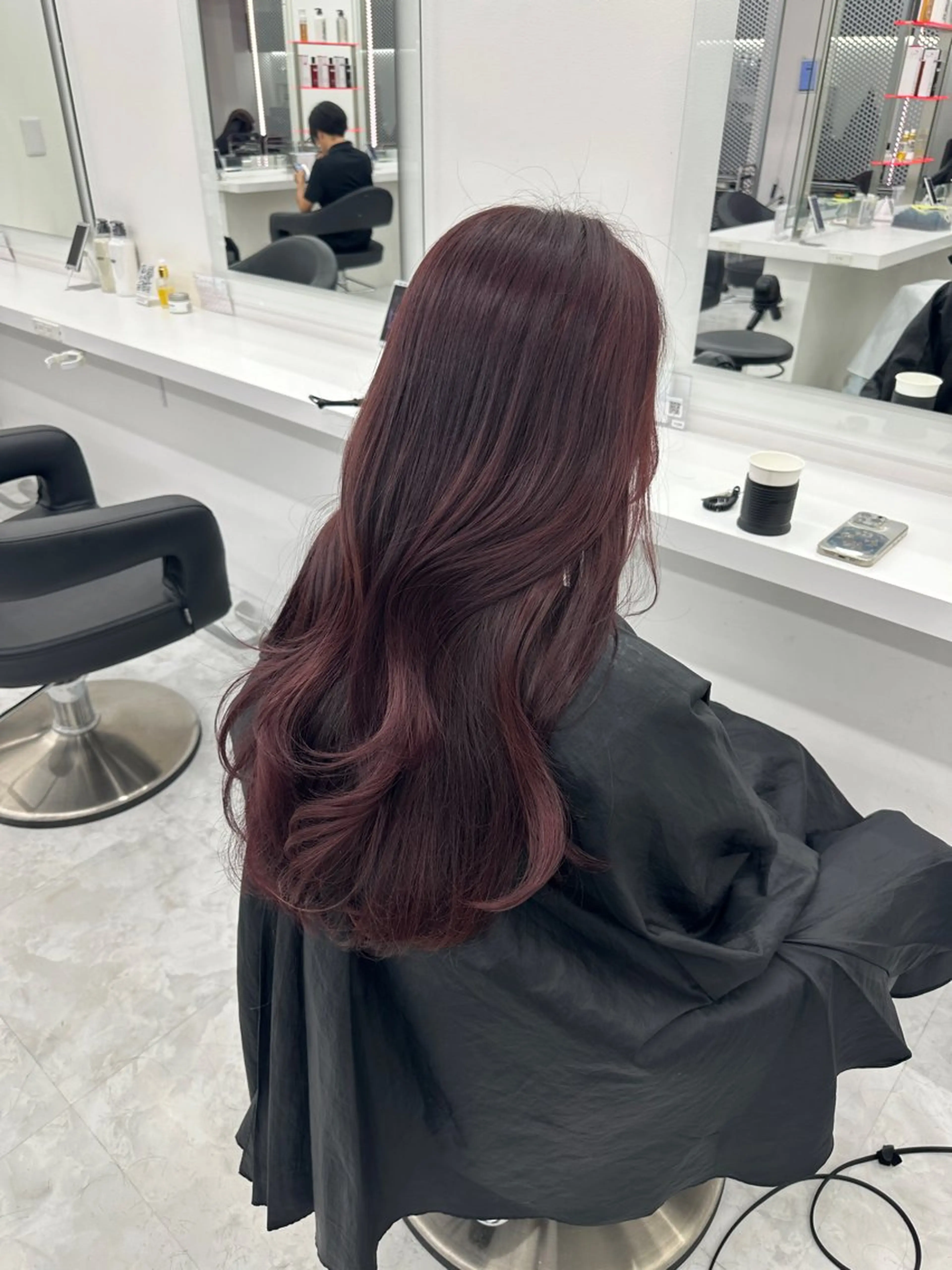 ロング カラー パーマ ヘアアレンジ メンズ キッズ ♥️韓国ヘア レイヤー♥️ゆりのヘアスタイル