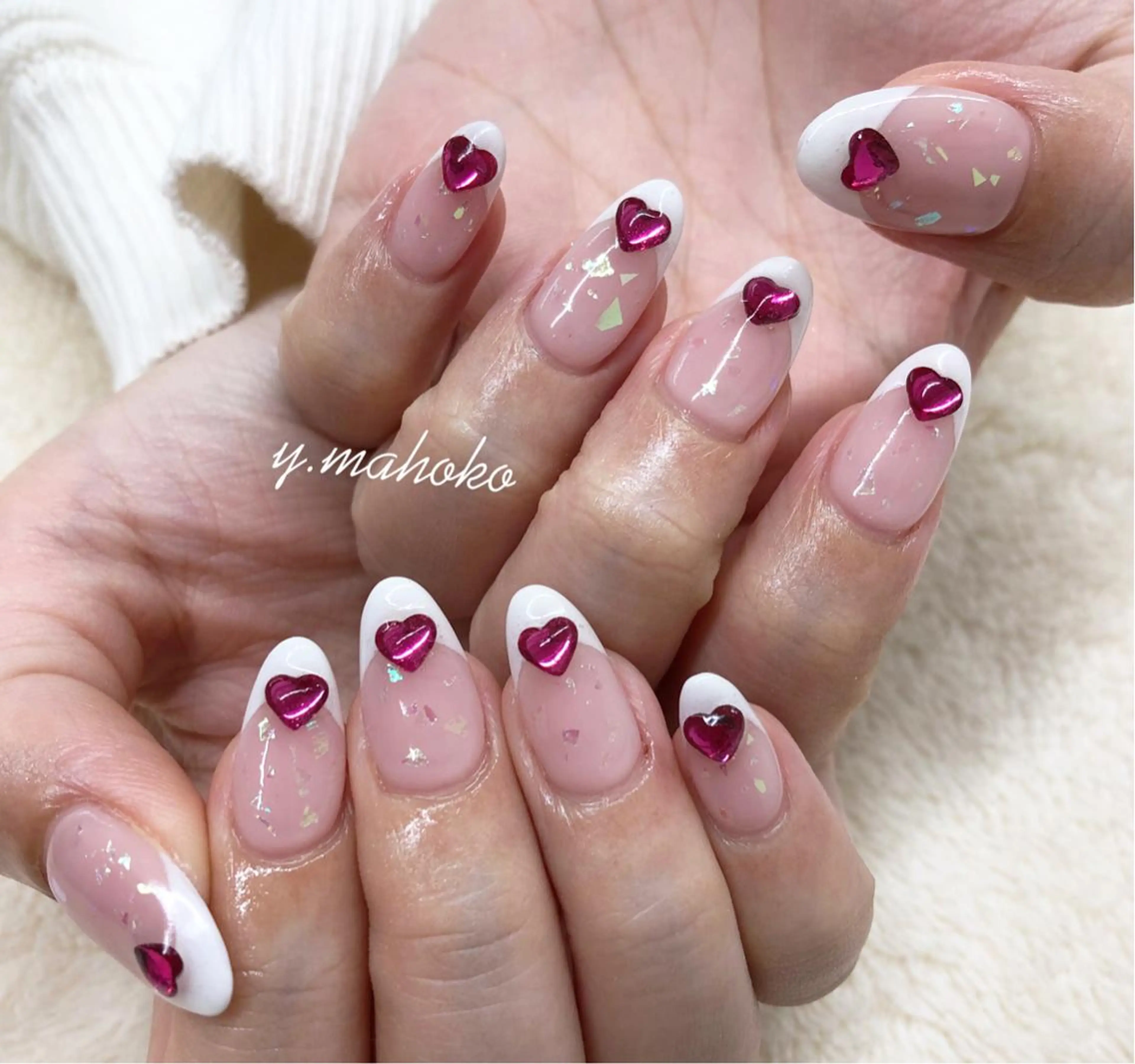 ネイル フレンチネイル ハンドネイル パラジェル有/ スカルプ/mahoのネイルデザイン