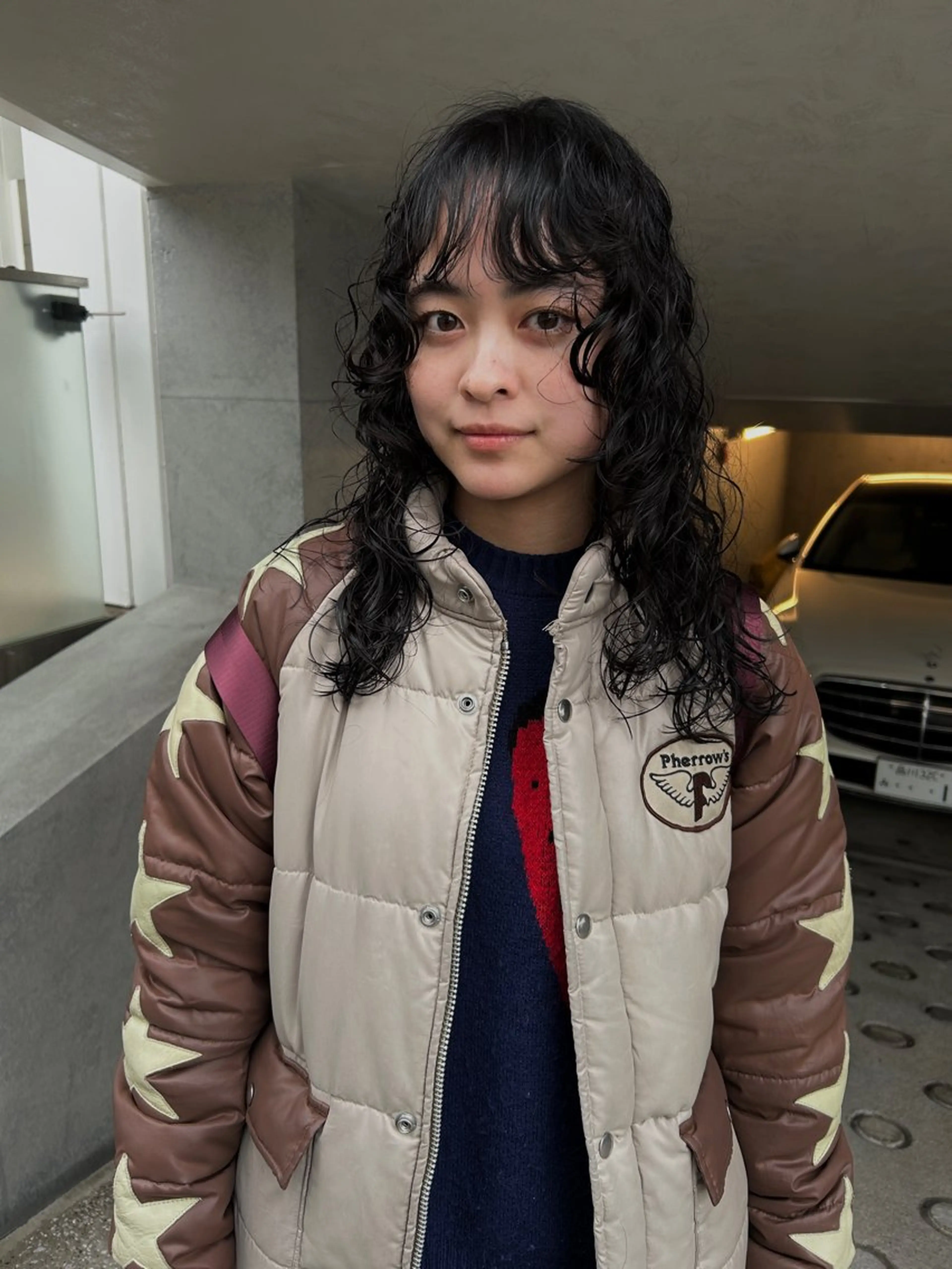 ロング パーマ カット パーマ niina suzukiのヘアスタイル