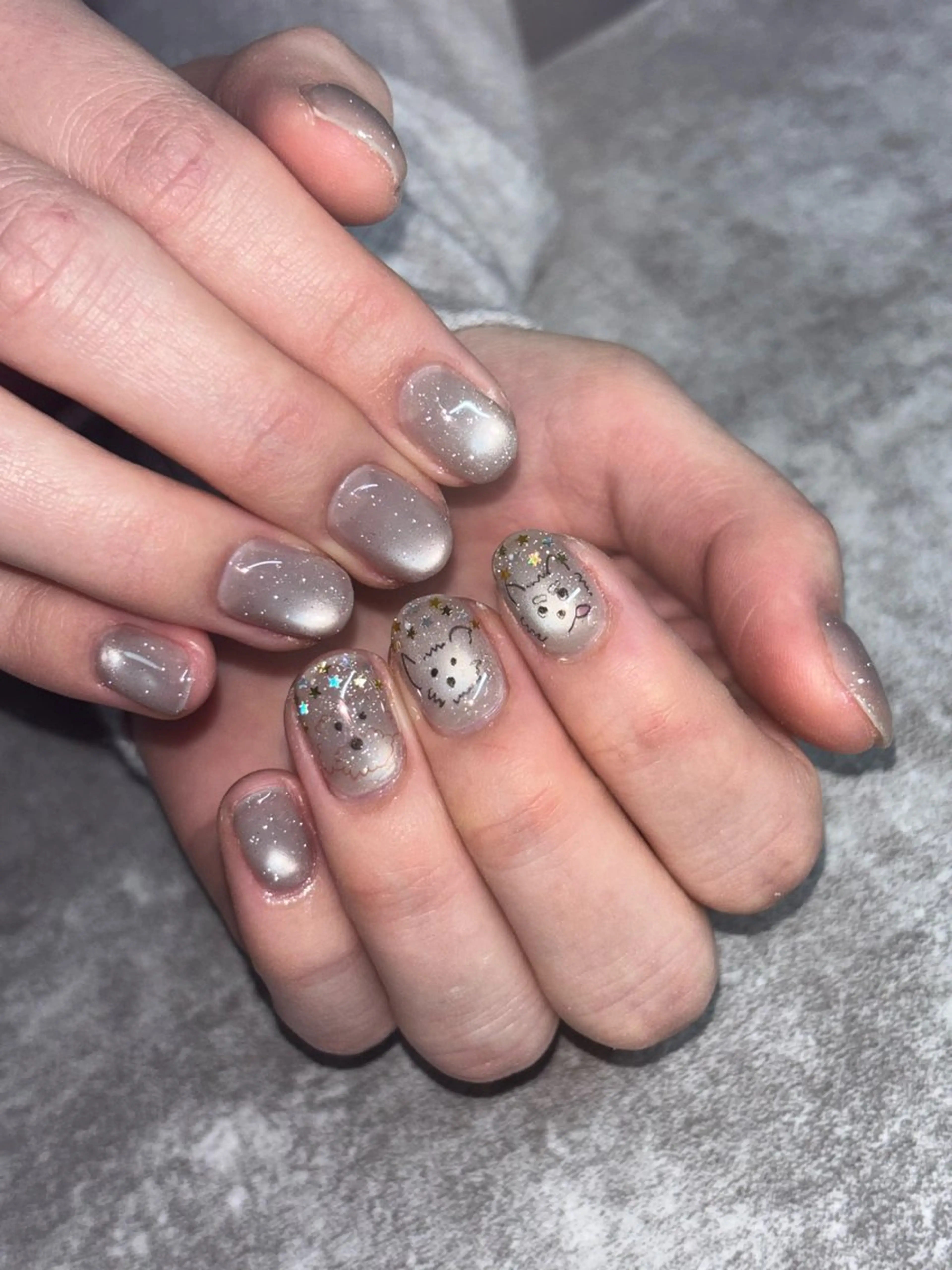 ネイル アートネイル シンプルネイル ハンドネイル kapariri nail  MIKUのネイルデザイン