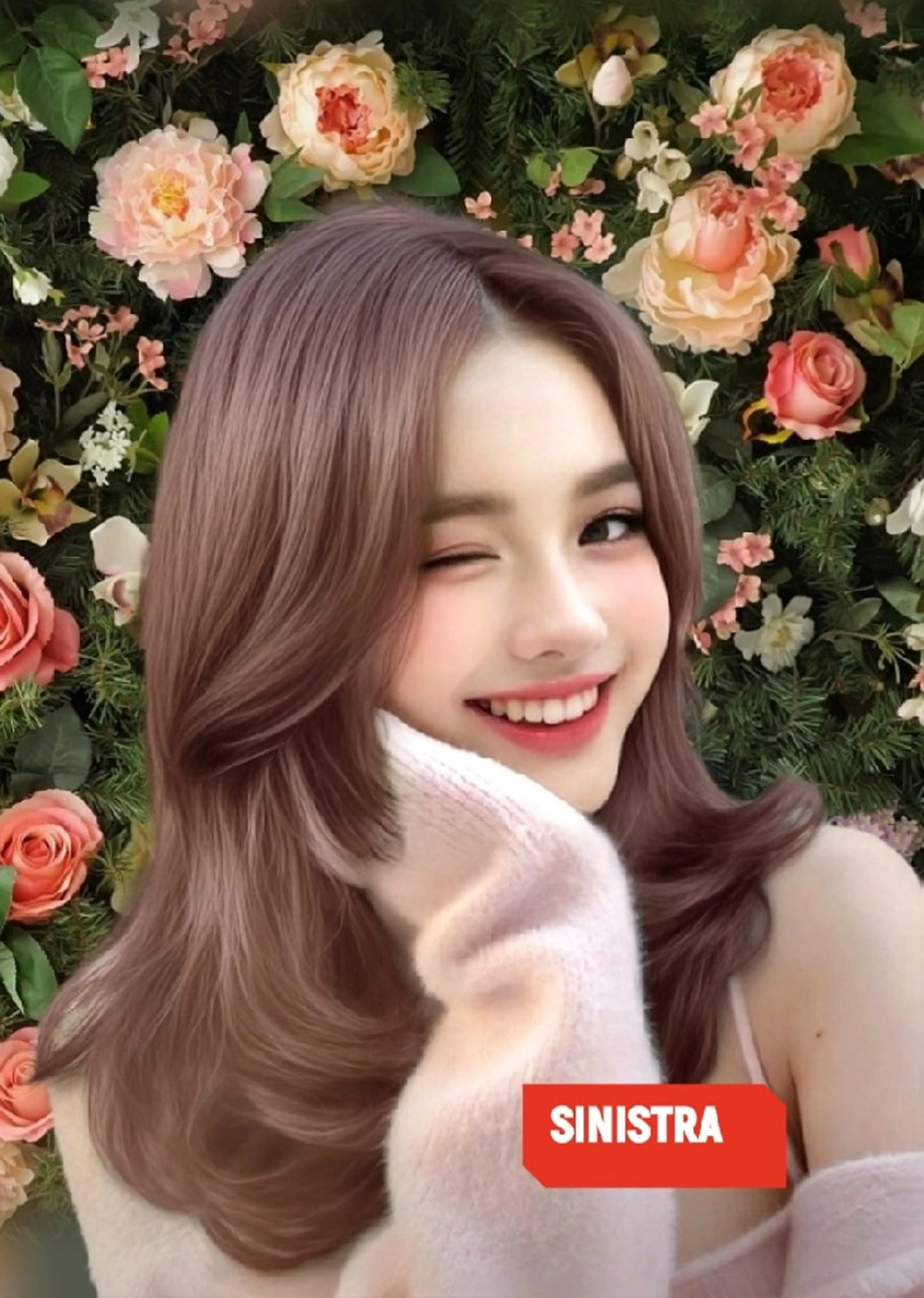 セミロング カット ヘアカラー トリートメント 再来率94％原宿足利 表参道★シニストラのヘアスタイル