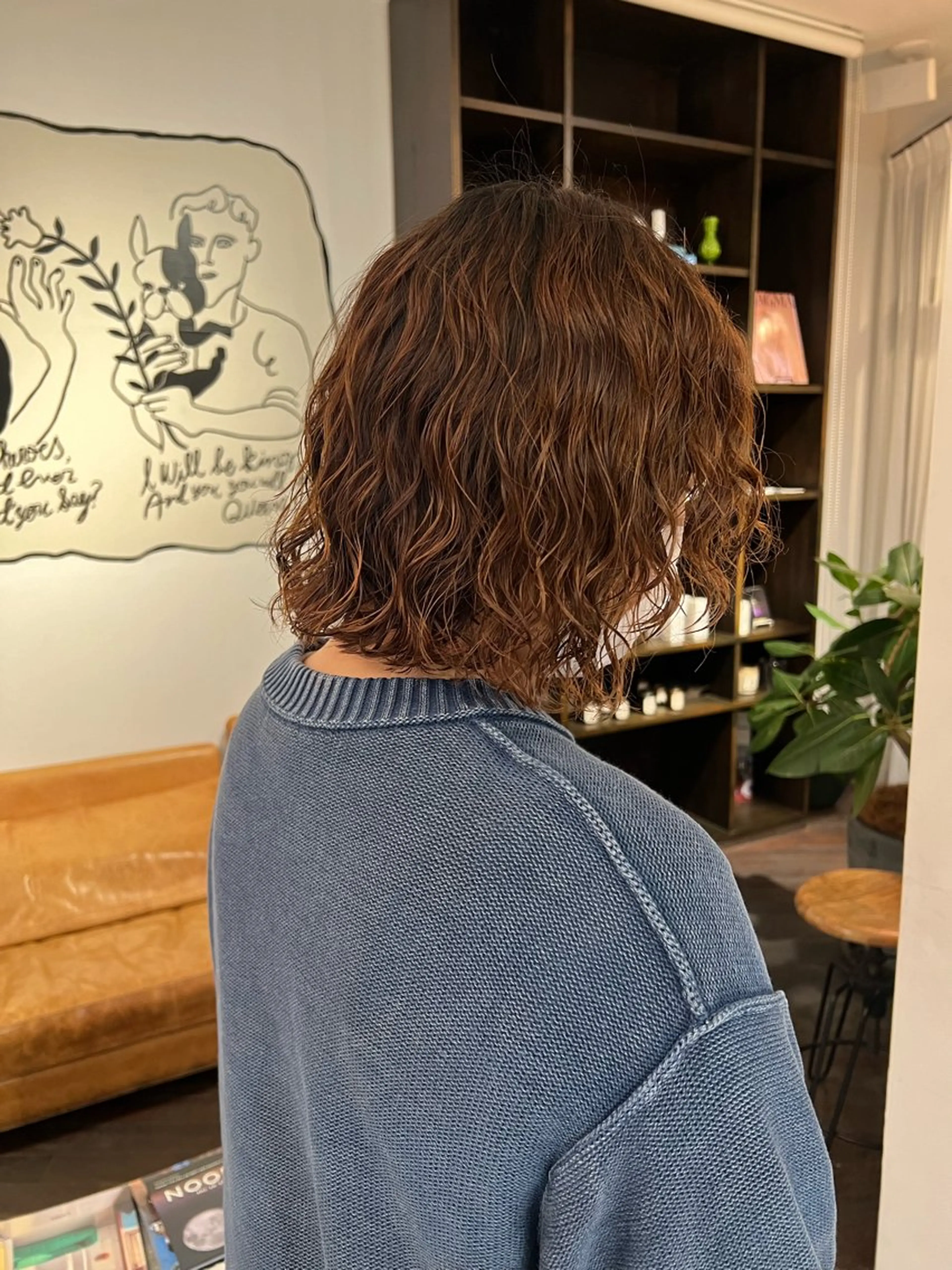 ミディアム デジタルパーマ 加藤園のヘアスタイル