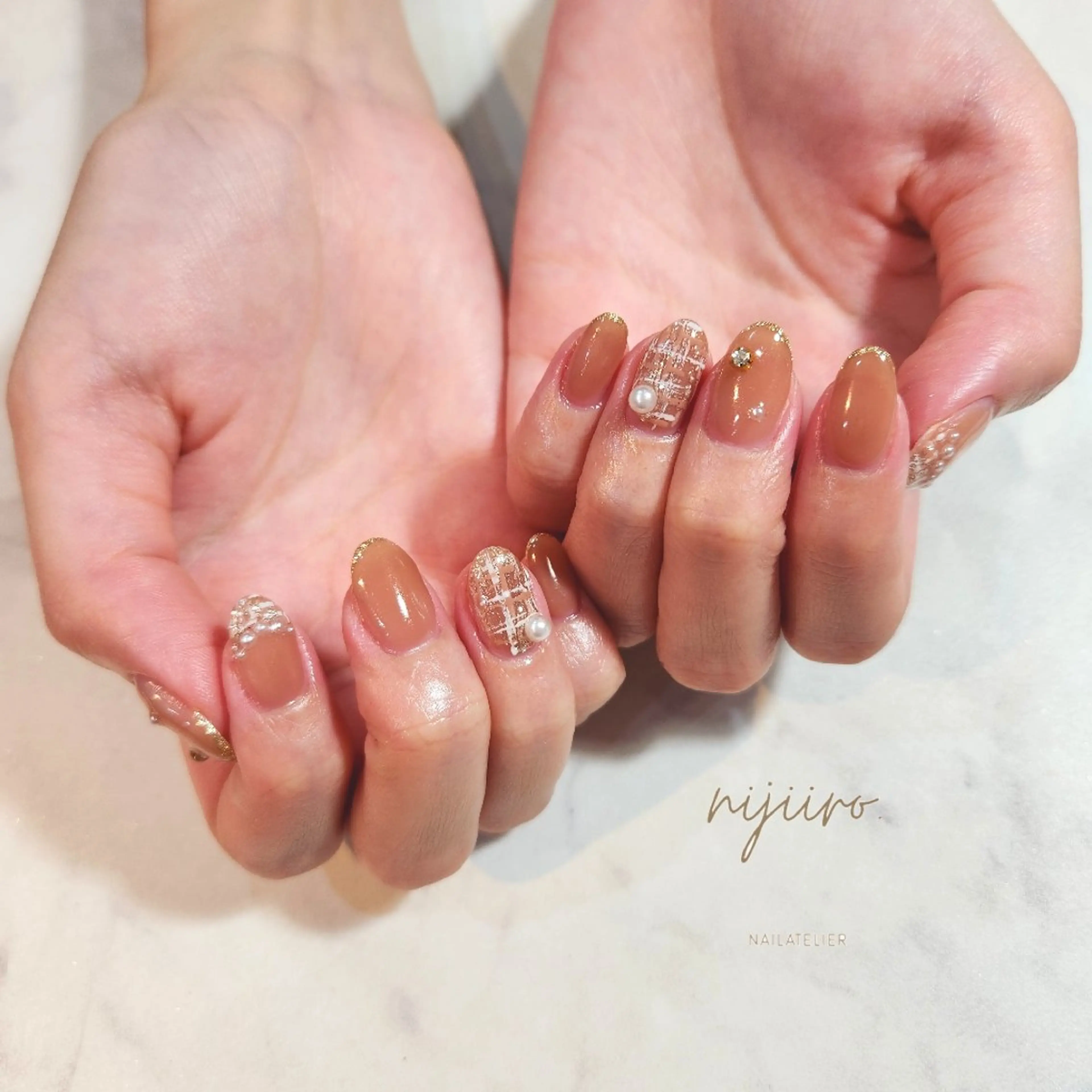 ネイル ハンドネイル nailatelier nijiiro.所属・nijiiro🌈 サトウのネイルデザイン