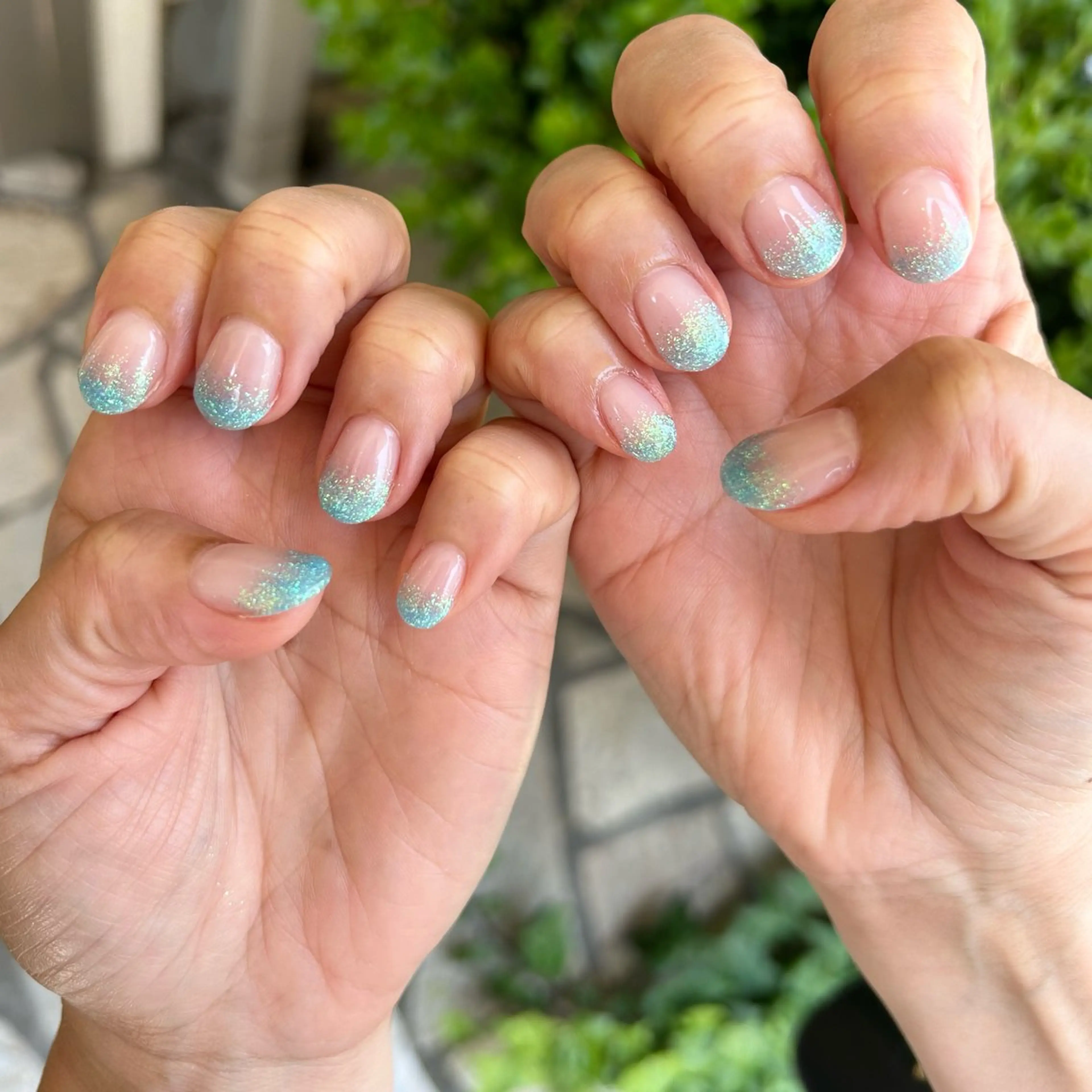 ネイル ラメ(グリッター) ラメグラデーション 野口 姫和のネイルデザイン