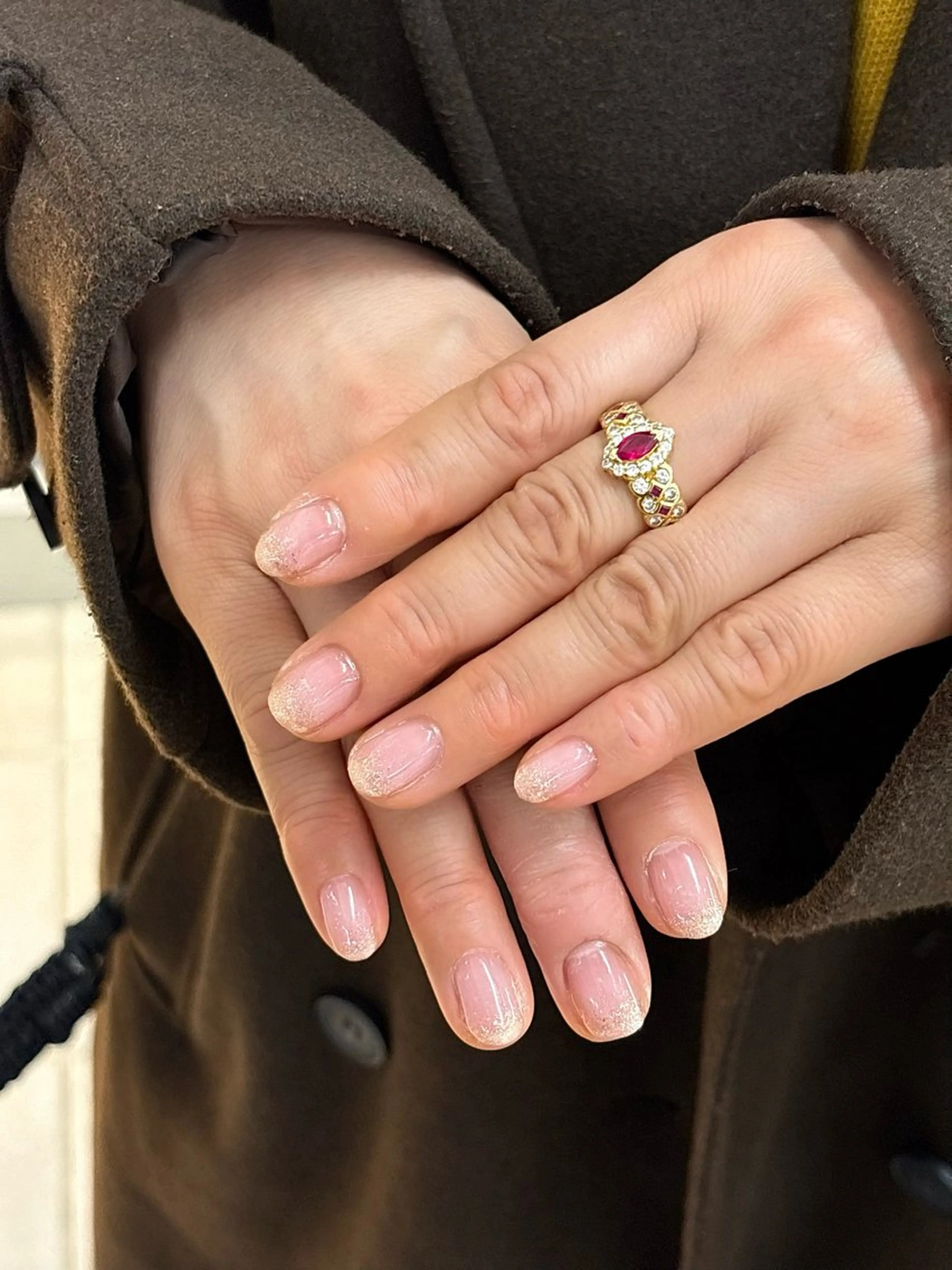 ネイル グラデーション ラメ(グリッター) ラメグラデーション △ mayukoのネイルデザイン