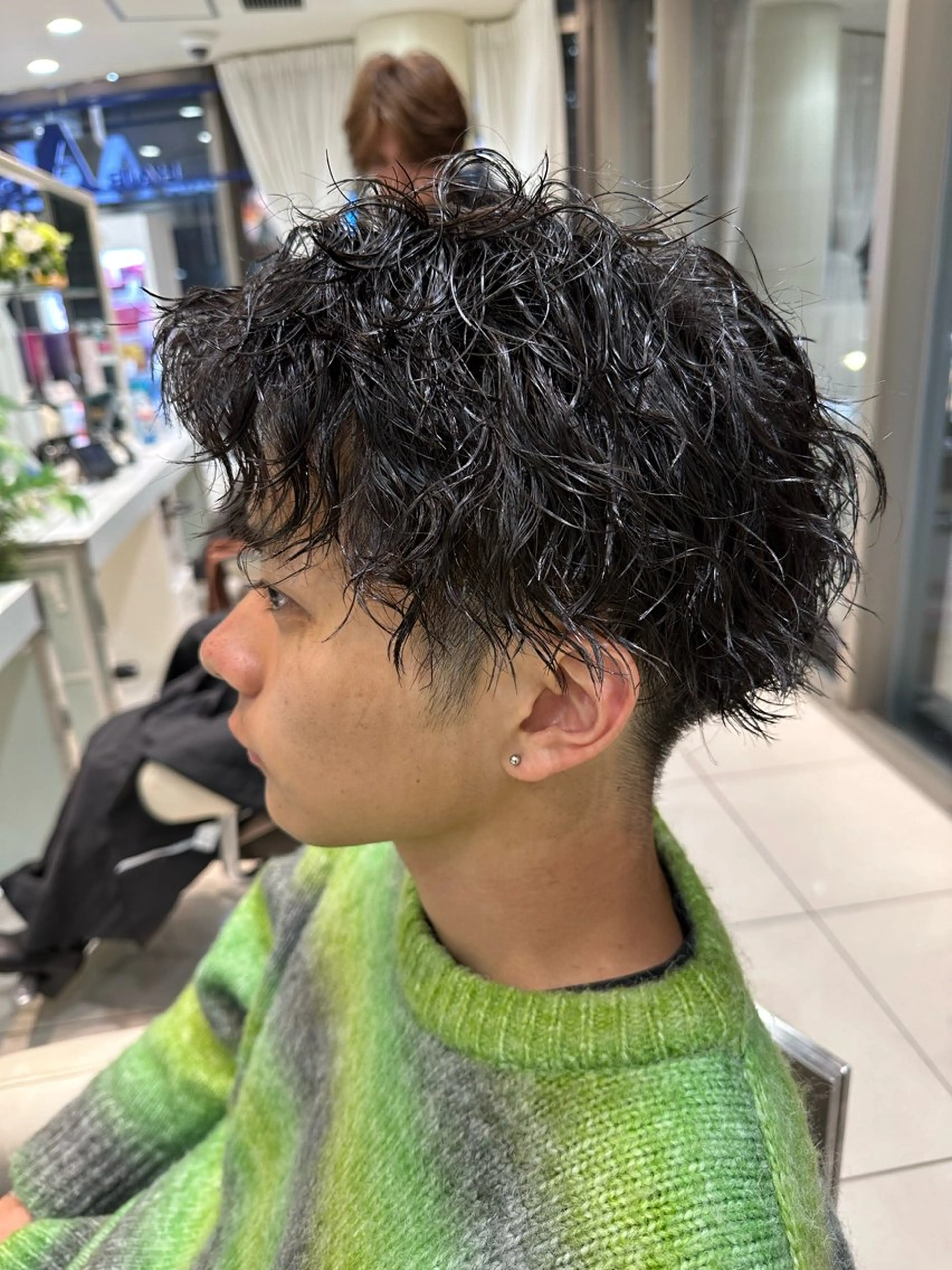 パーマ メンズ メンズパーマ ツイストスパイラルパーマ 刈り上げ スパイラルパーマ カット パーマ 🍀メンズパーマ職人 池袋🍀Yuraのヘアスタイル