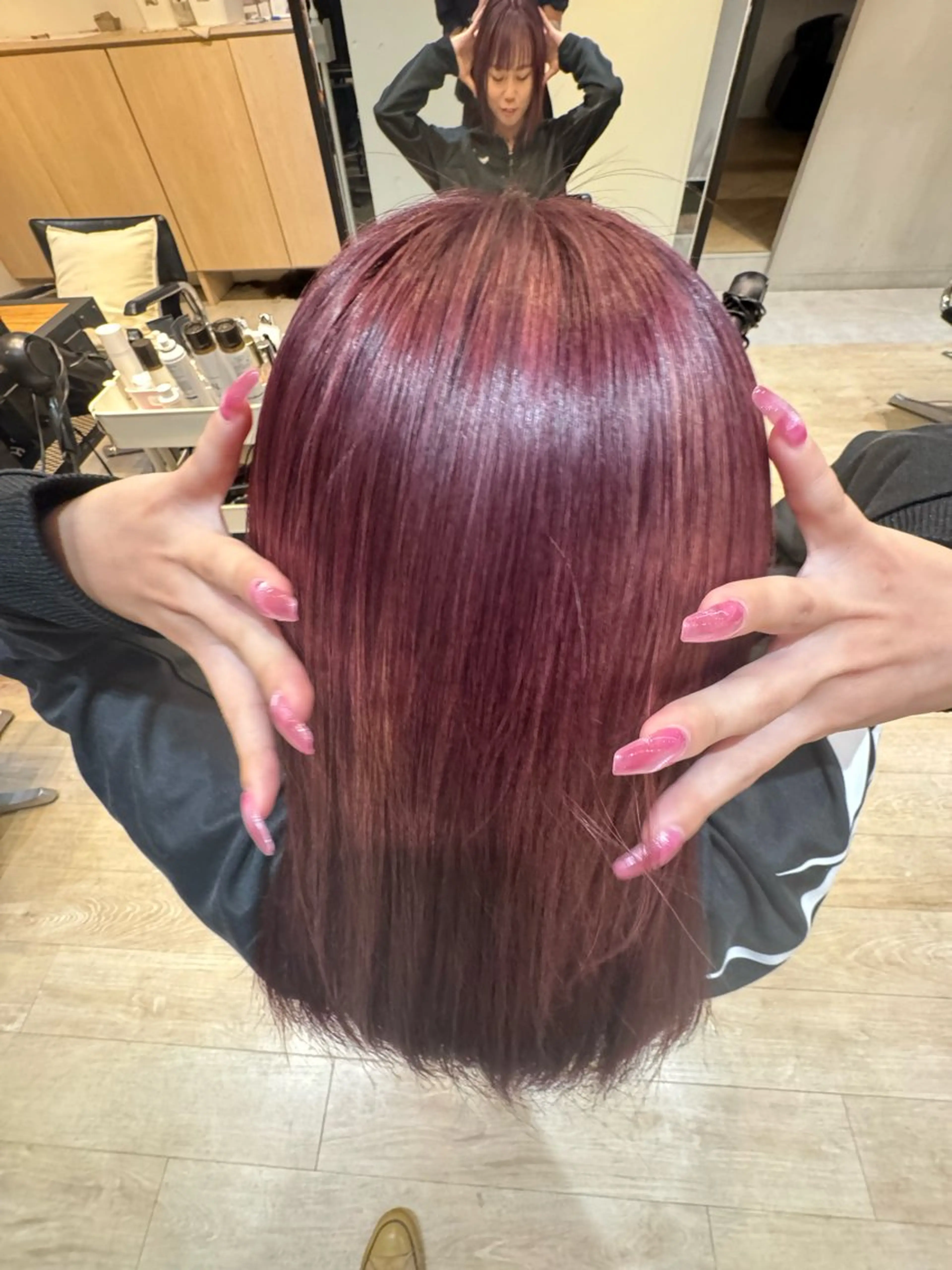 ロング カラー 縮毛メンズカット モデル募集レオンのヘアスタイル