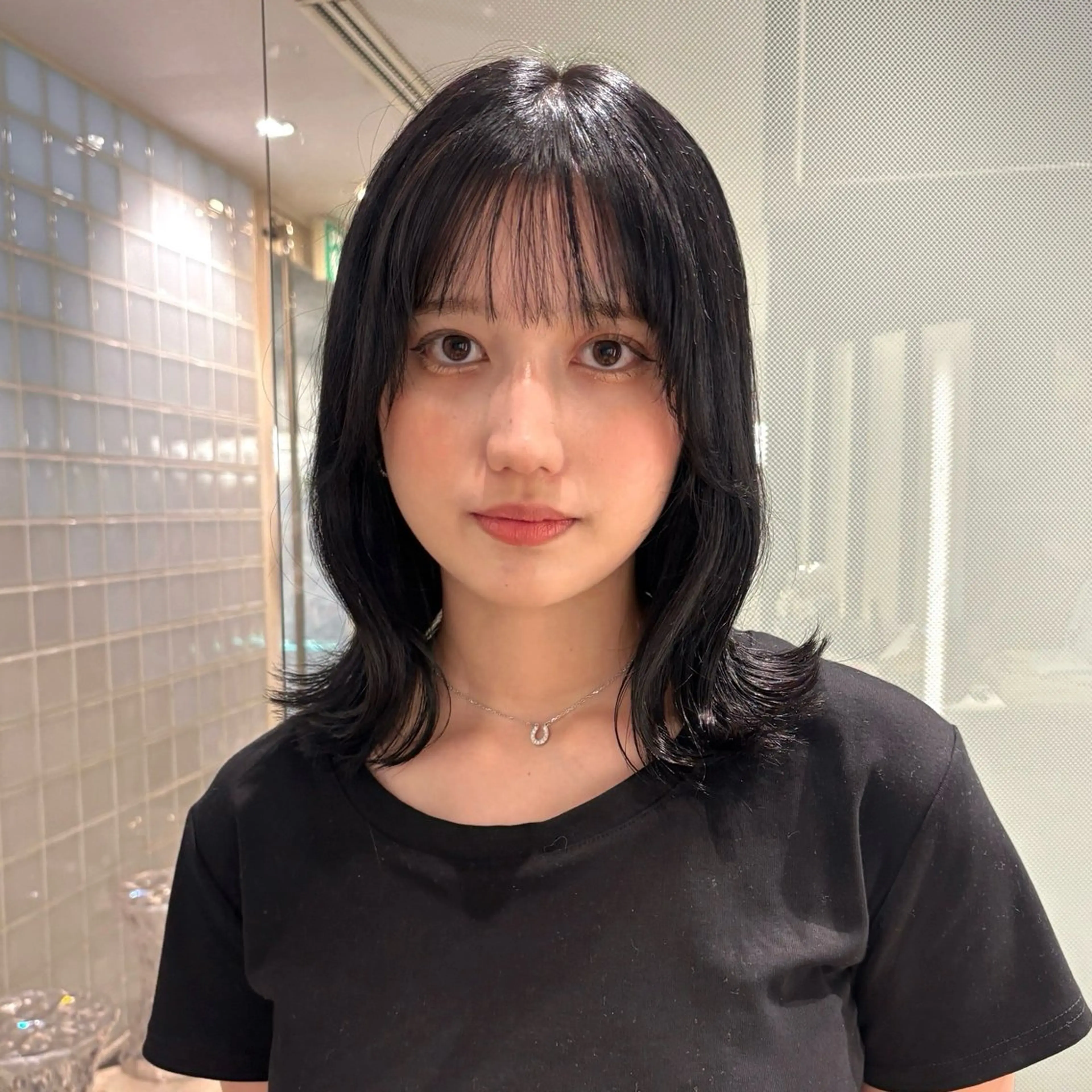 ミディアム くびれヘア カット レイヤーカット /ボブ/azusaのヘアスタイル