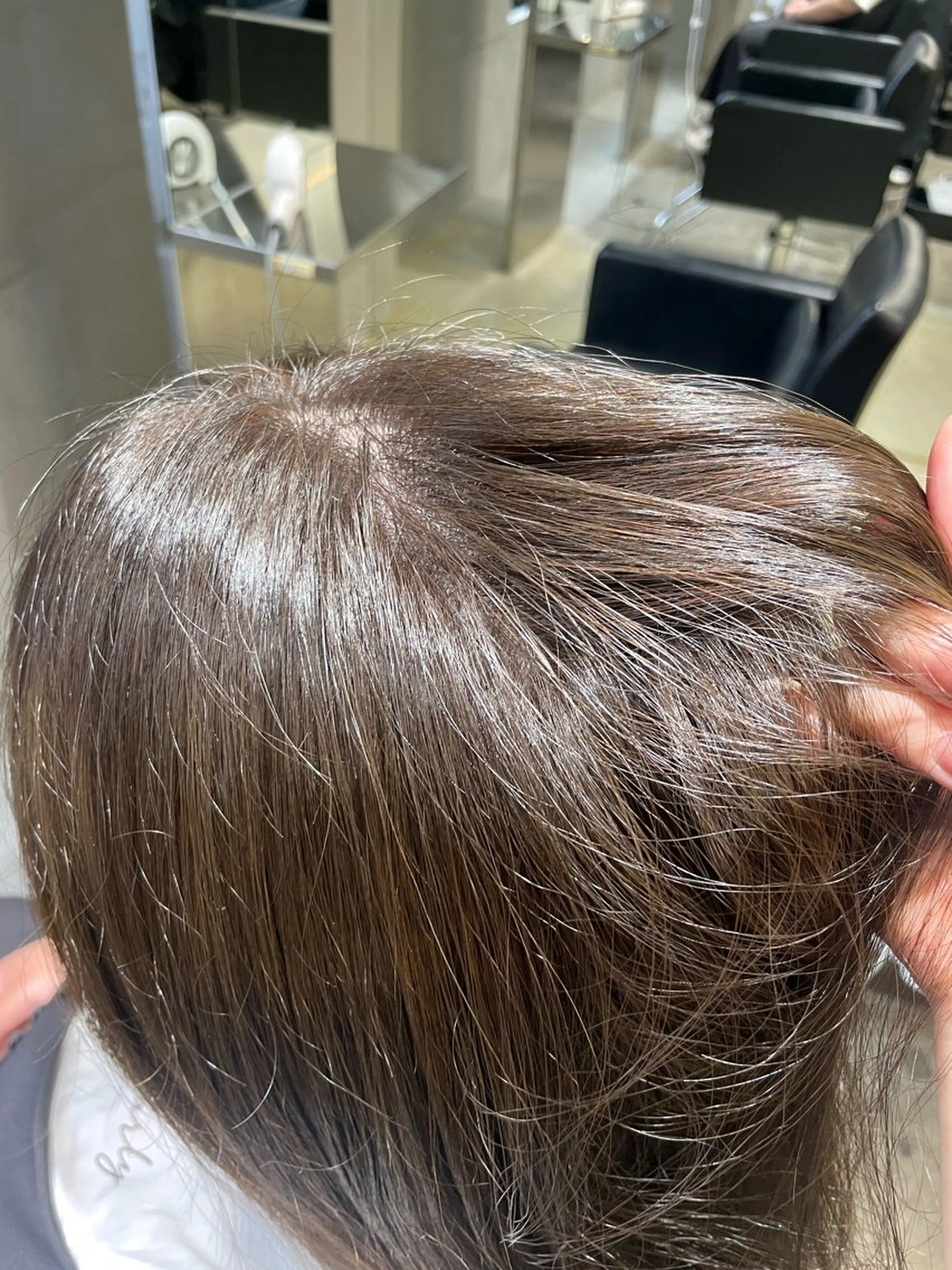 ミディアム カラー ヘアカラー トリートメント 透明感・美髪 monsoワニベユナのヘアスタイル