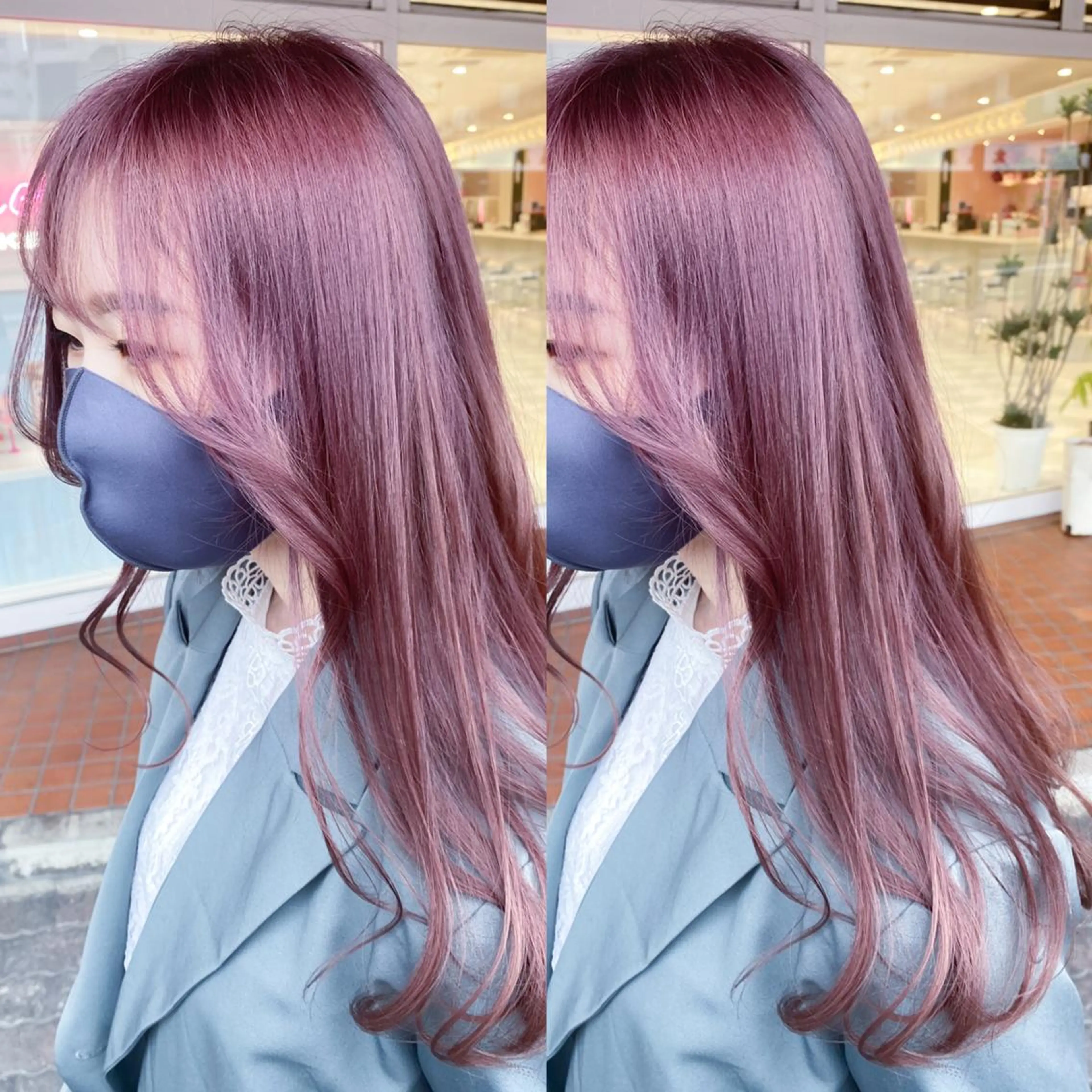 ロング SOU/エクステ /ダブルカラーのヘアスタイル