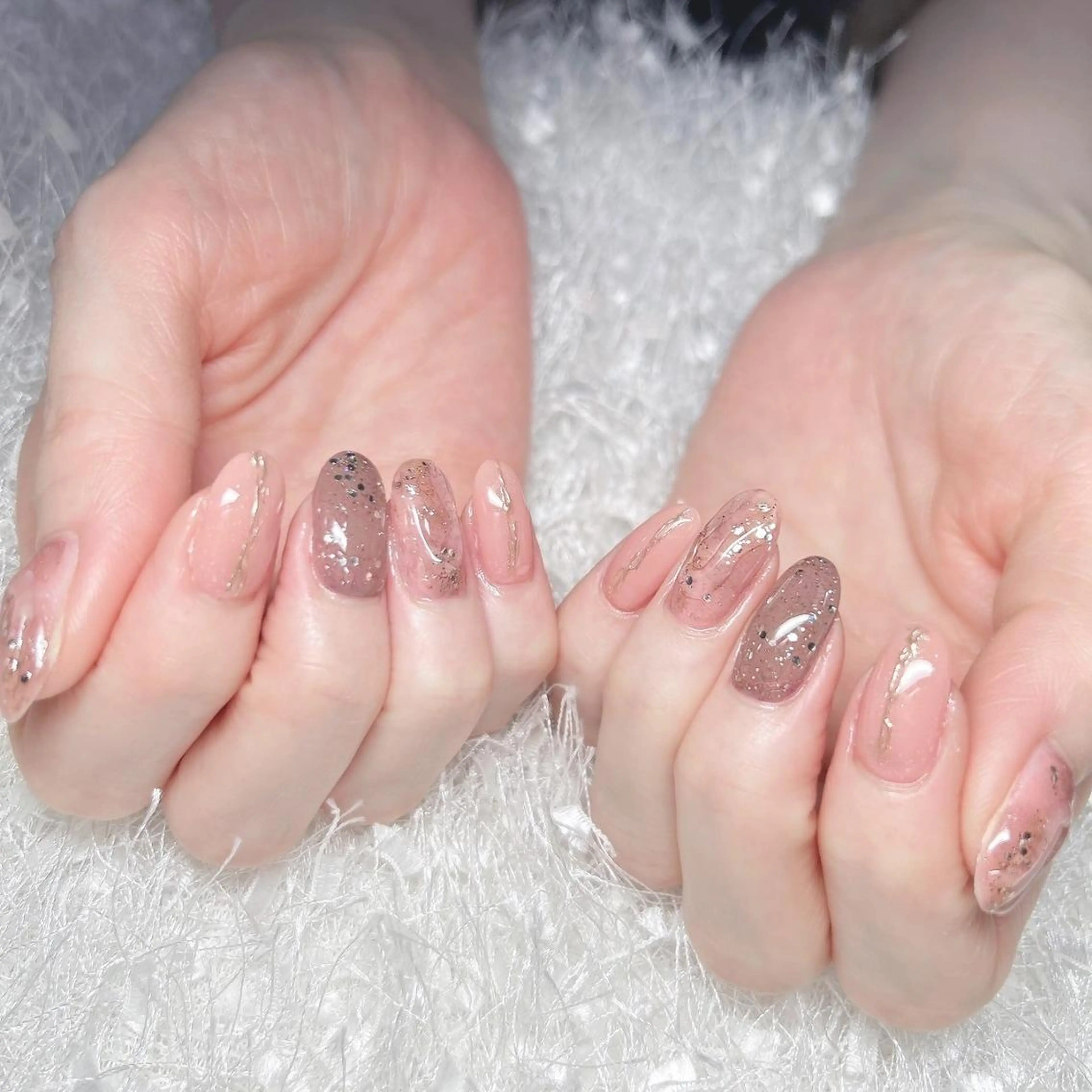 ネイル 長さ出し フレンチネイル ジェルネイル グラデーション 韓国ネイル ハンドネイル Nail&eye Belire 新宿のネイルデザイン