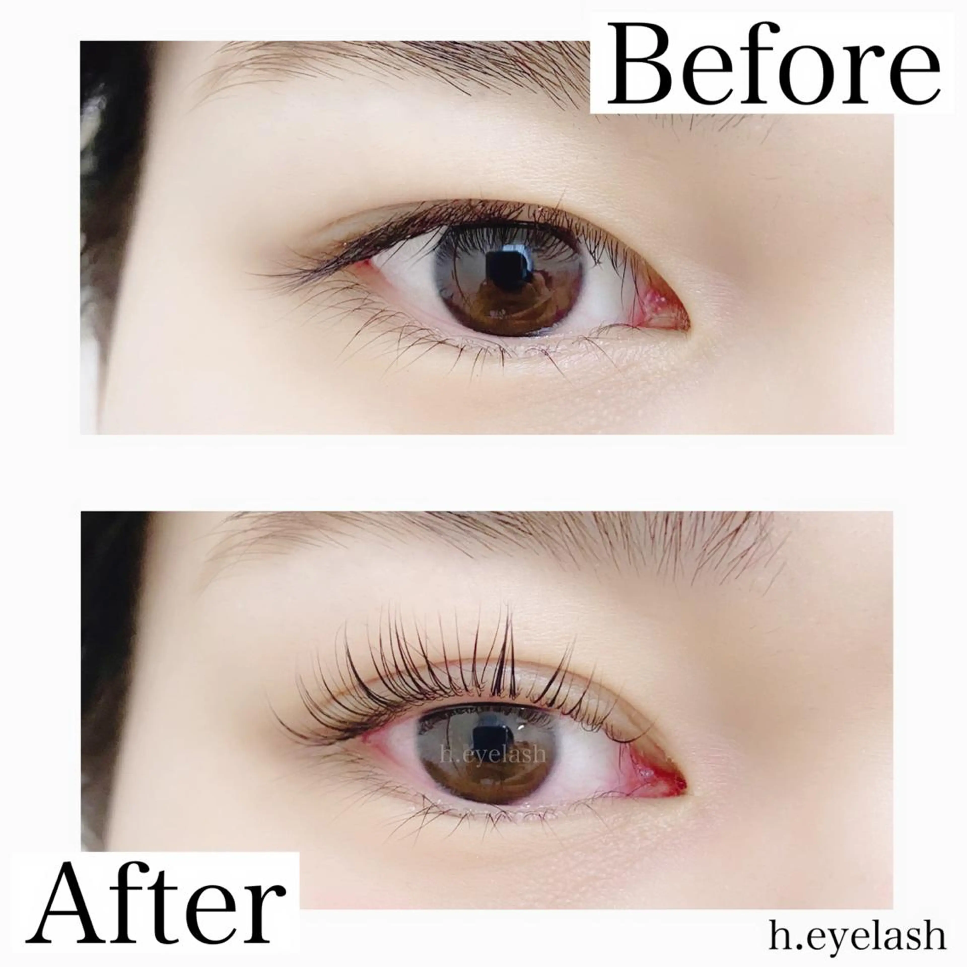 マツエク・マツパ フラットラッシュ ナチュラル 一重×まつ毛パーマ ボリュームラッシュ マツパ h..eyelash ..Hiroのマツエク・マツパデザイン