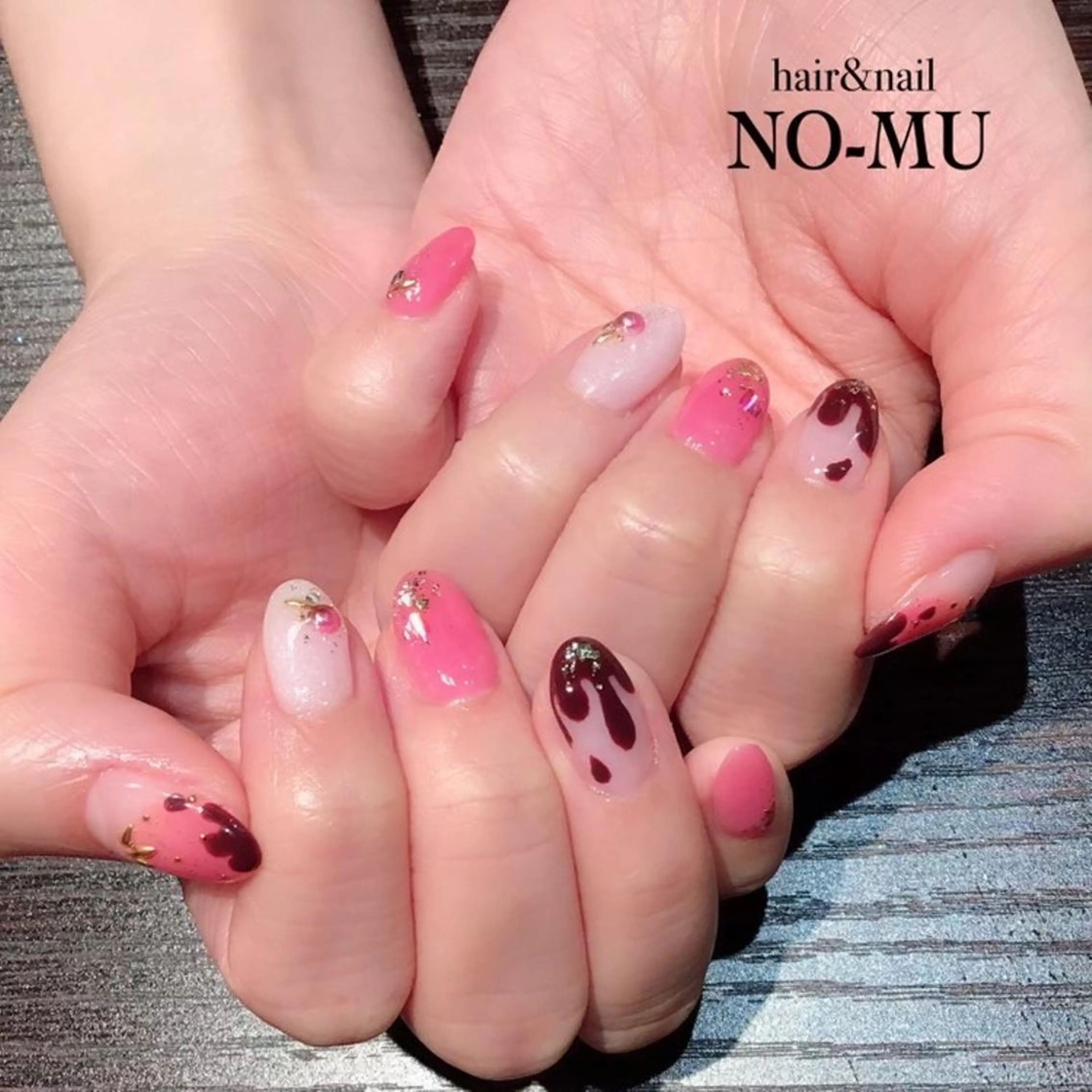 ネイル バレンタイン ハンドネイル hair＆nail NO-MU所属・hair＆nail NO-MUのネイルデザイン