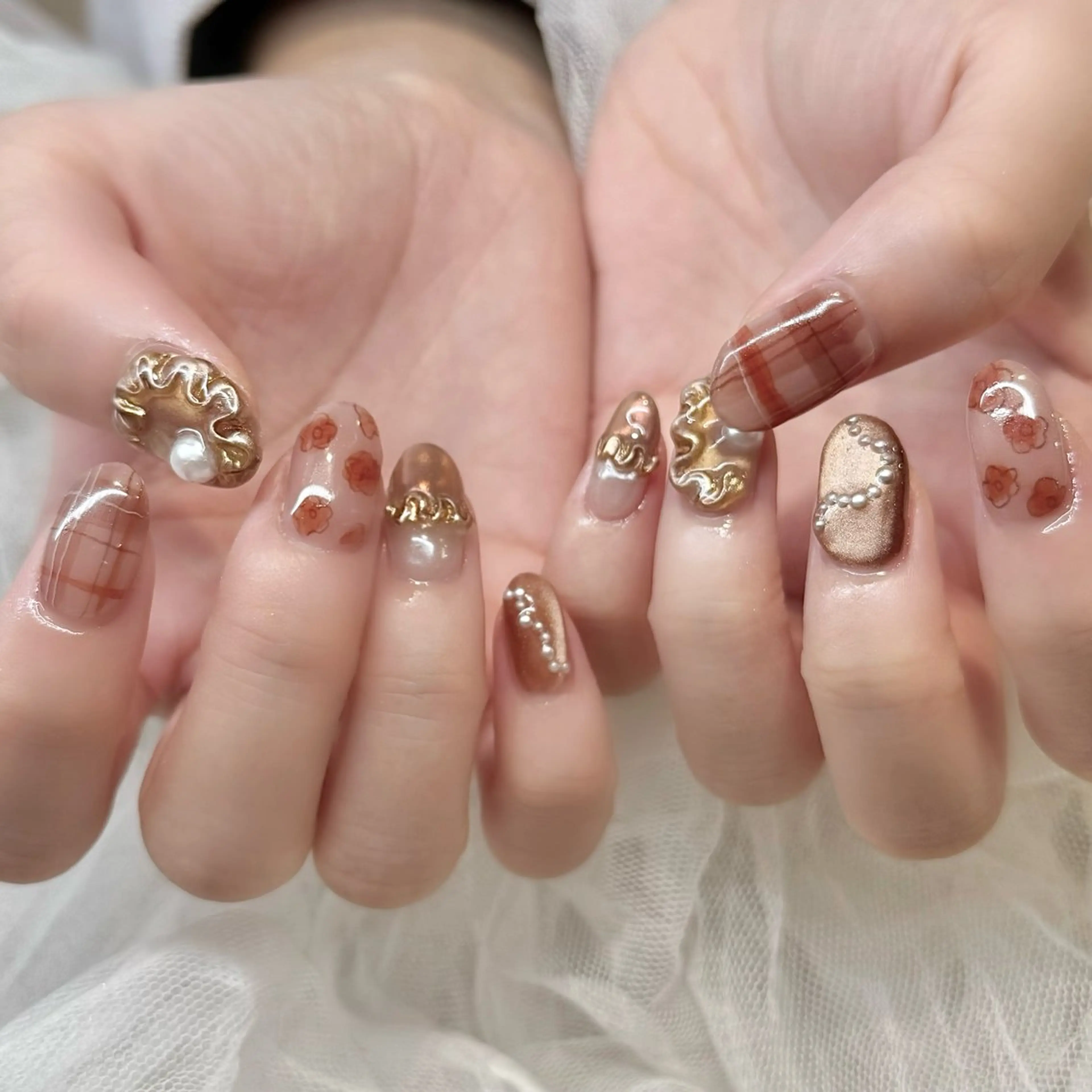 ネイル ハンドネイル 新井 ひなののネイルデザイン