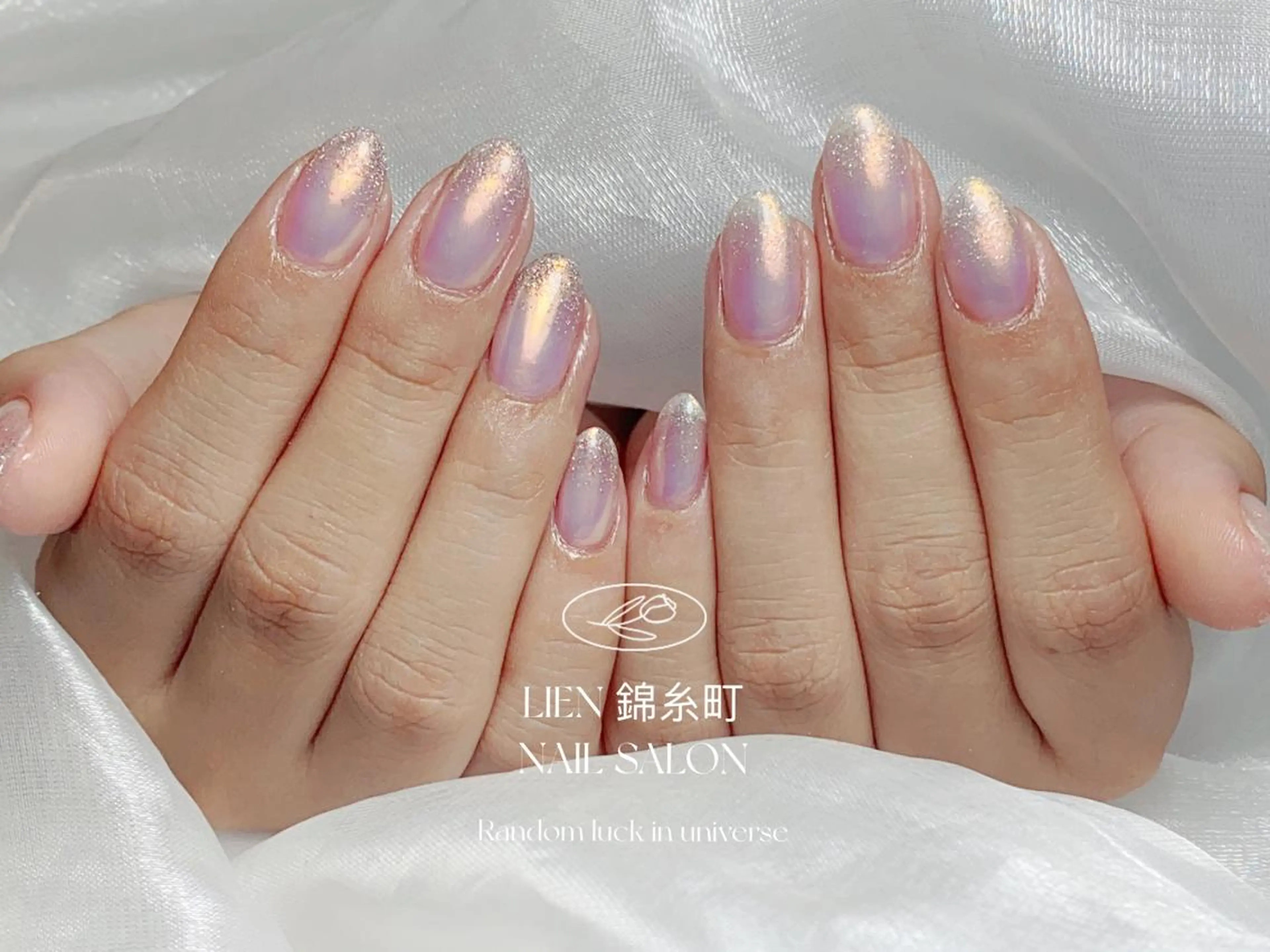 ネイル フラッシュネイル グラデーション ミラーネイル ワンカラーネイル ハンドネイル Lien  _リエン リエンのネイルデザイン