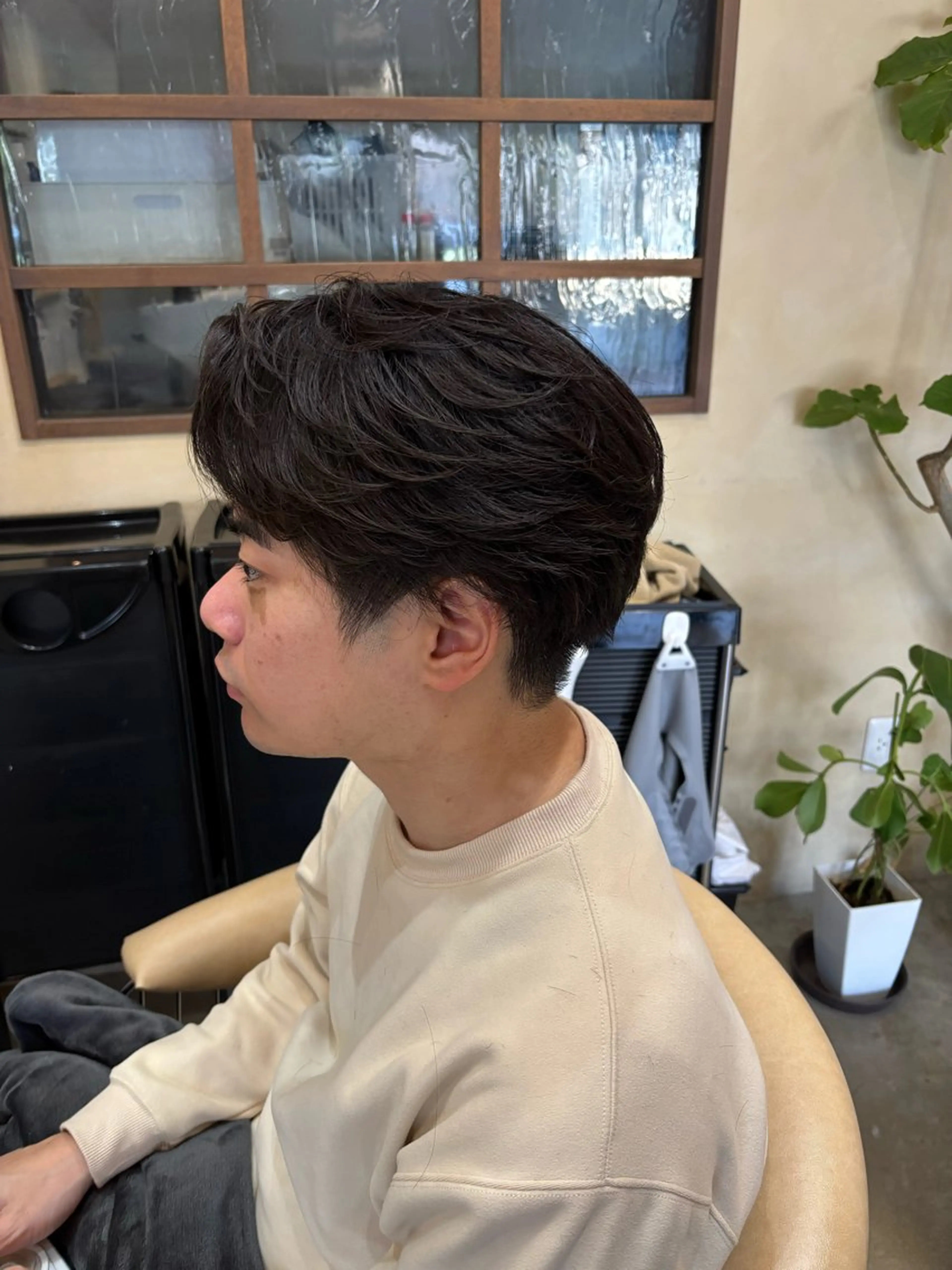 ショート メンズ カット パーマ 鹿児島 TSUBASAのヘアスタイル