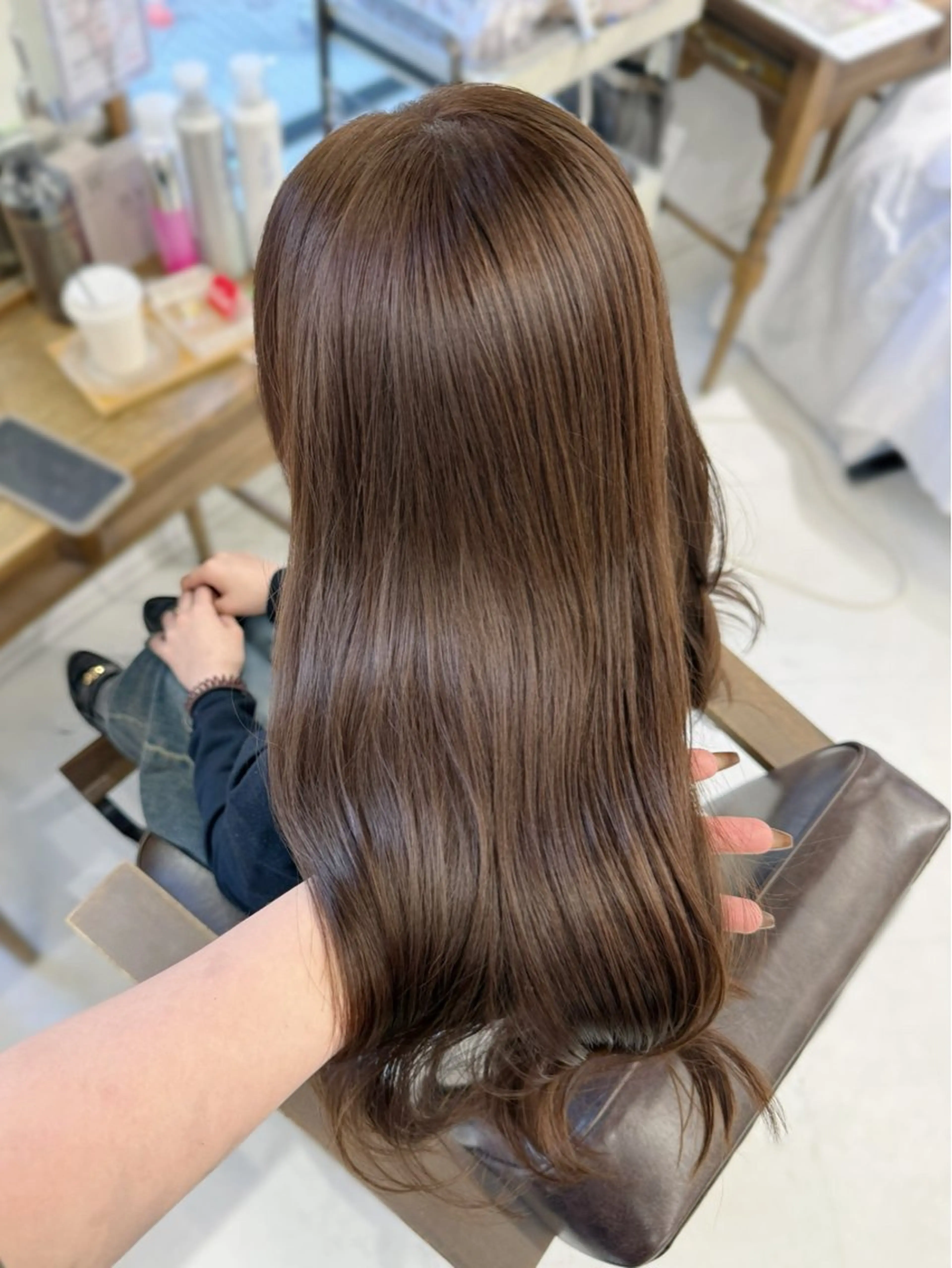 ロング ヘアカラー 曽根 玲奈のヘアスタイル