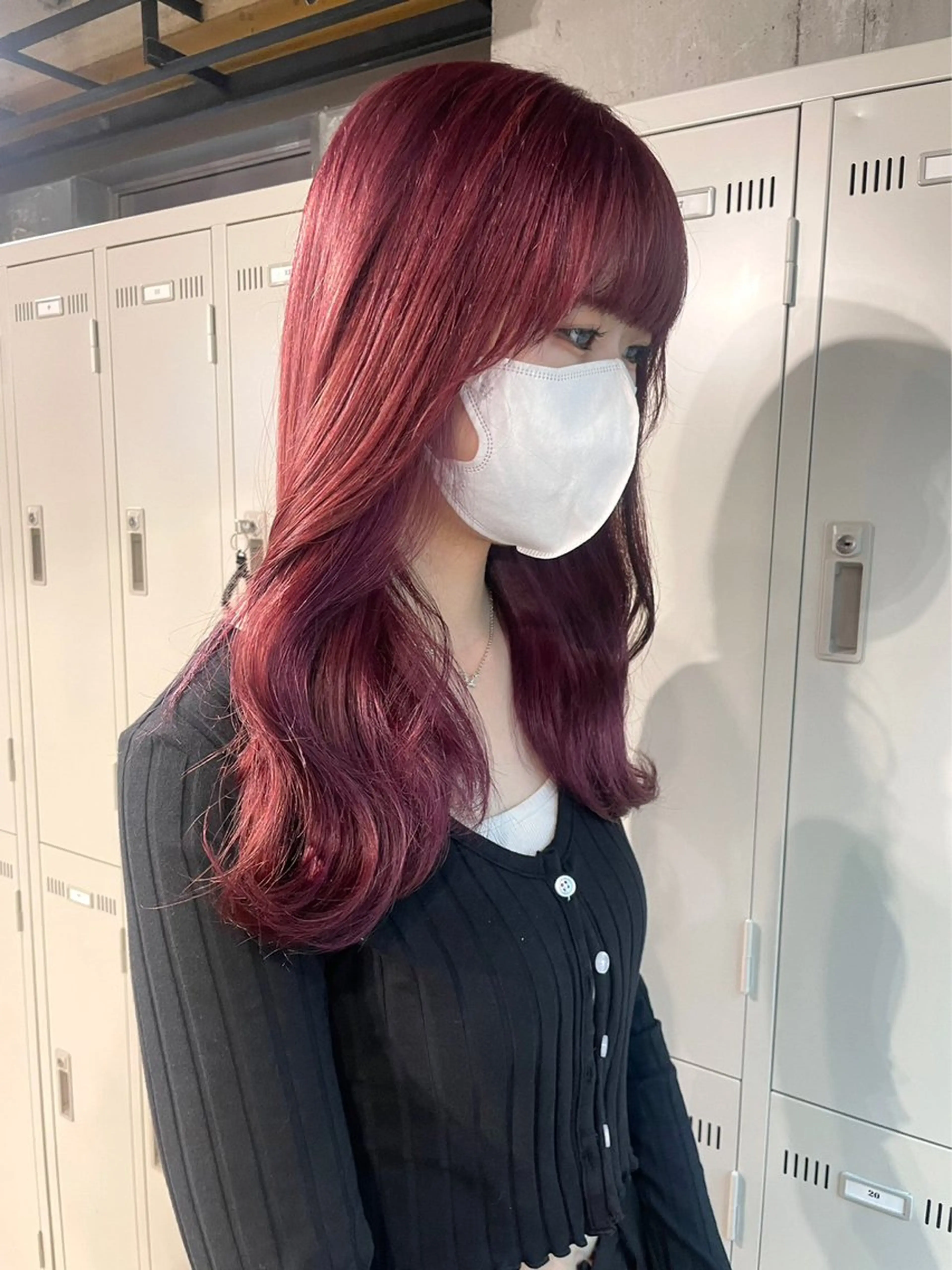 ロング カラー パーマ ヘアアレンジ メンズ ピンクカラー 【縮毛矯正ブリーチ】 MANATO🌈のヘアスタイル