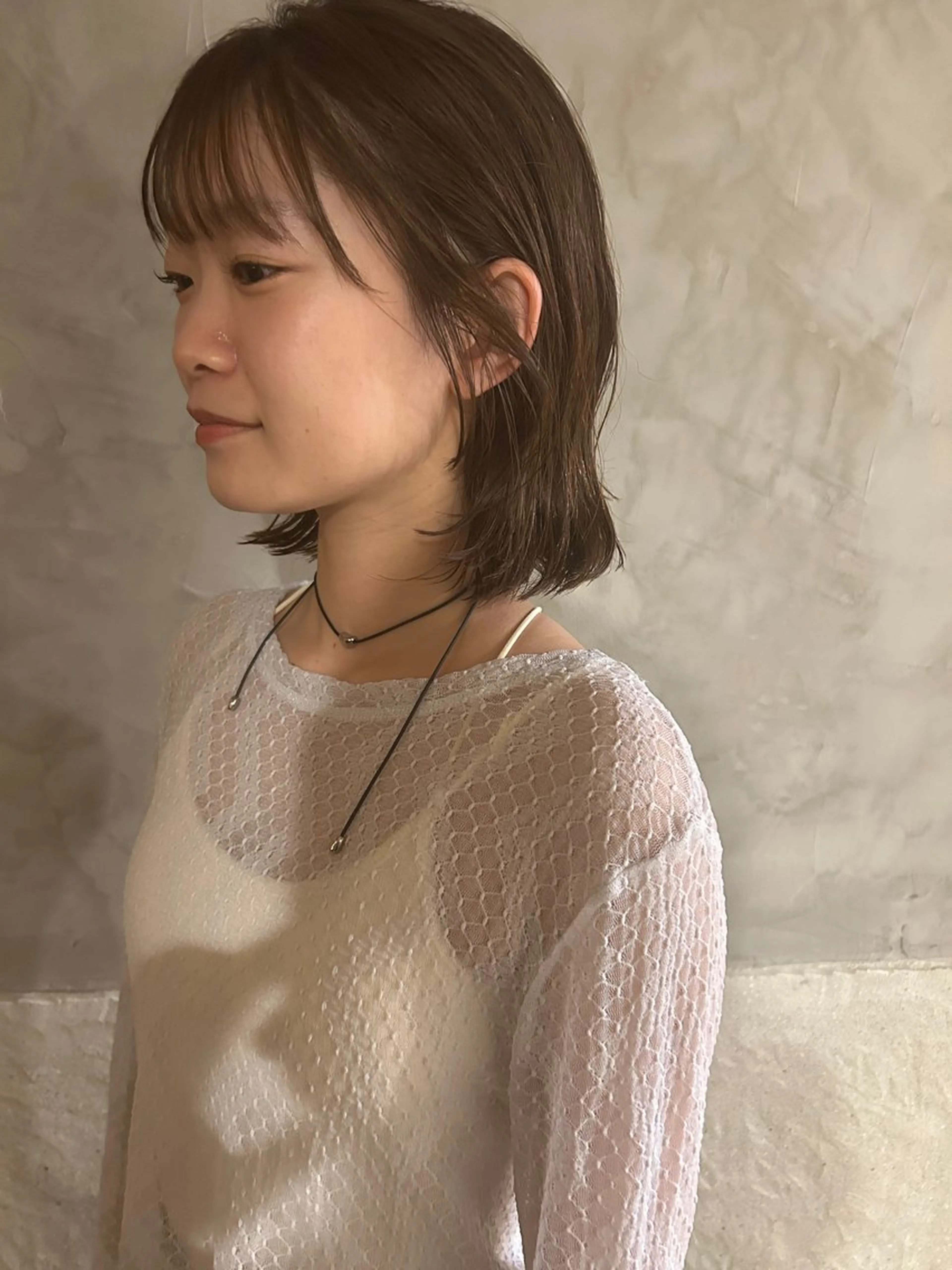ミディアム パーマ ミディアムパーマ カット パーマ トリートメント さの あやねのヘアスタイル