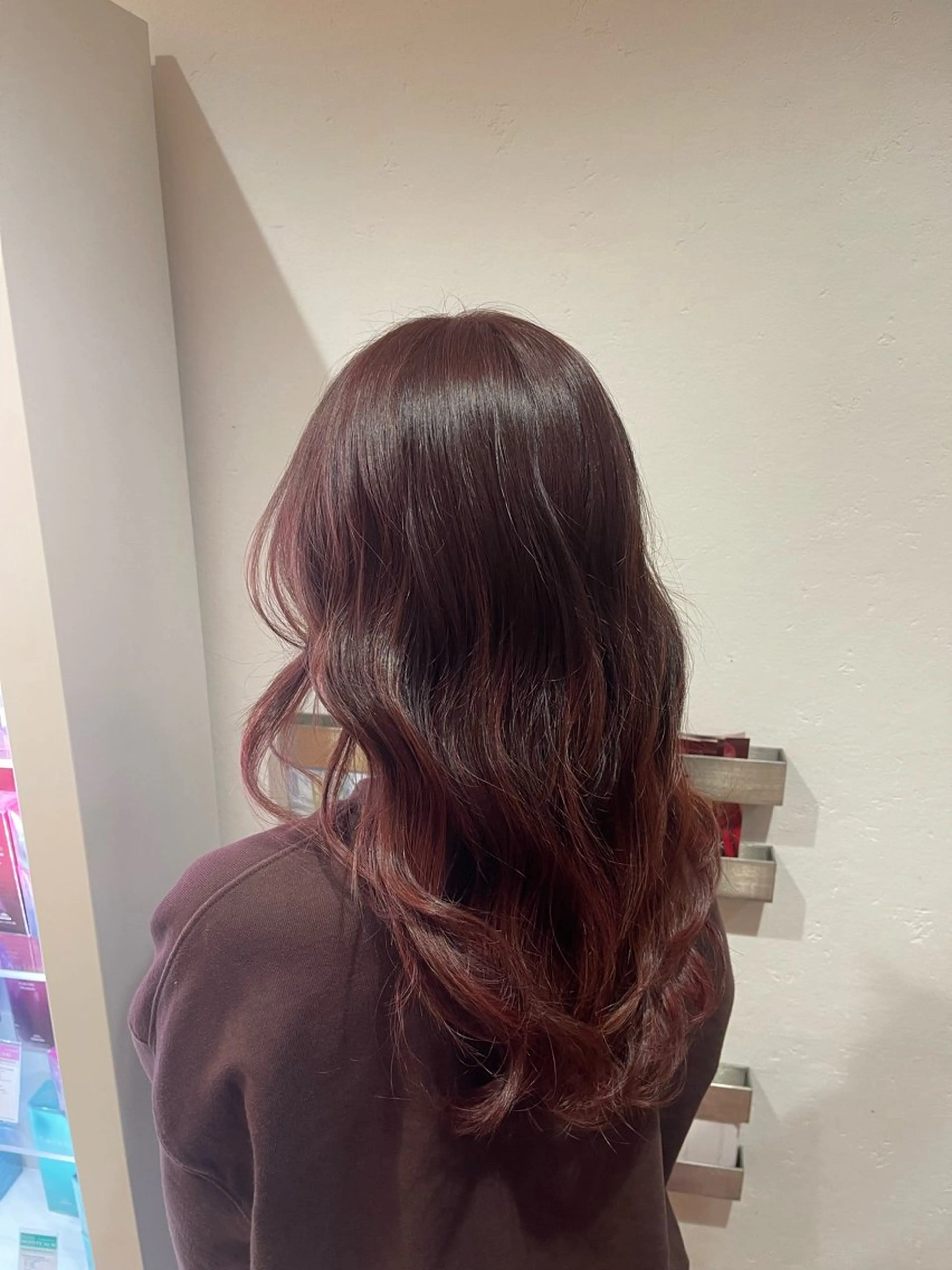 セミロング カラー ヘアカラー トリートメント marina ¨̮のヘアスタイル