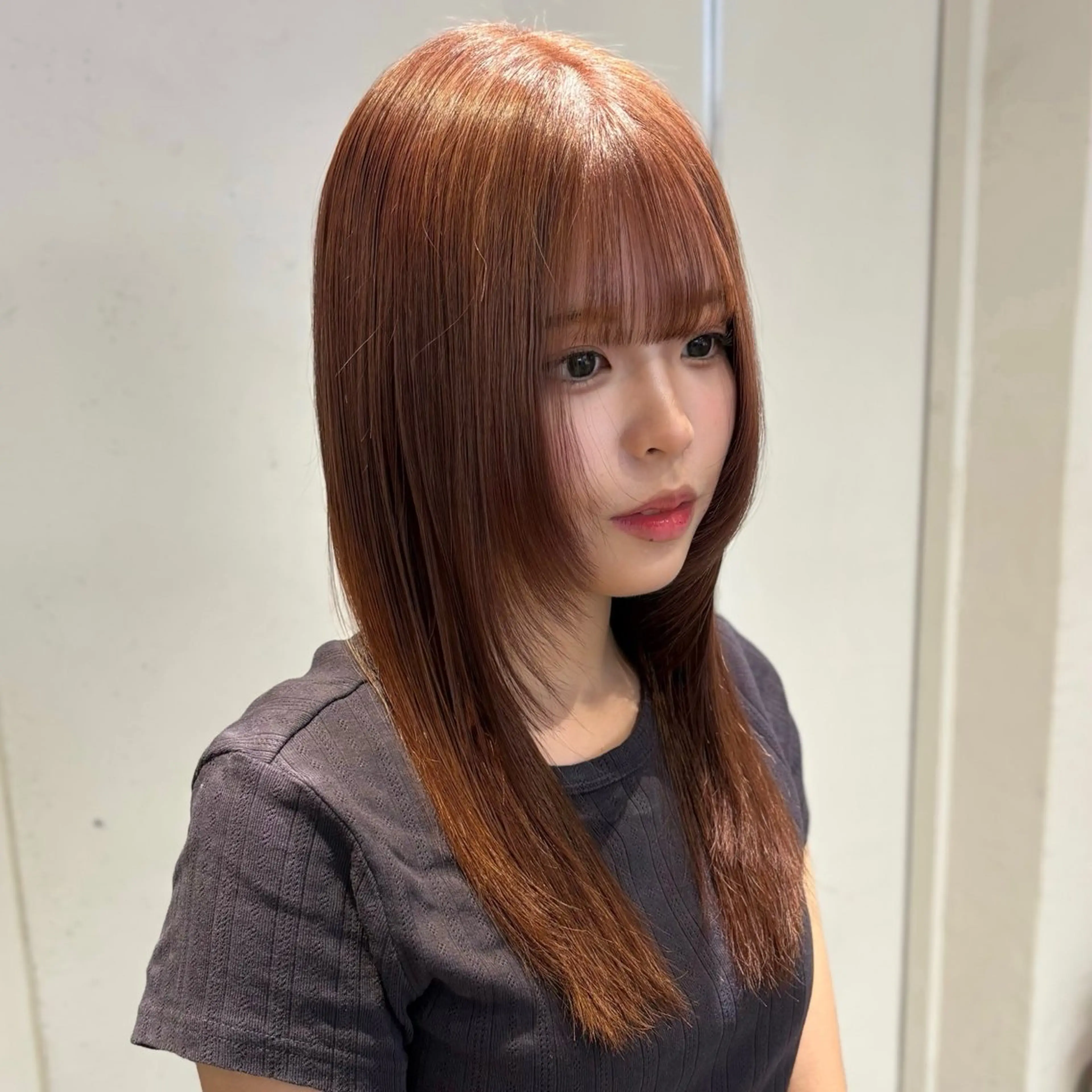 カラー ヘアカラー 透明感カラー/レイヤ ーカットりこ🤎🫧のヘアスタイル