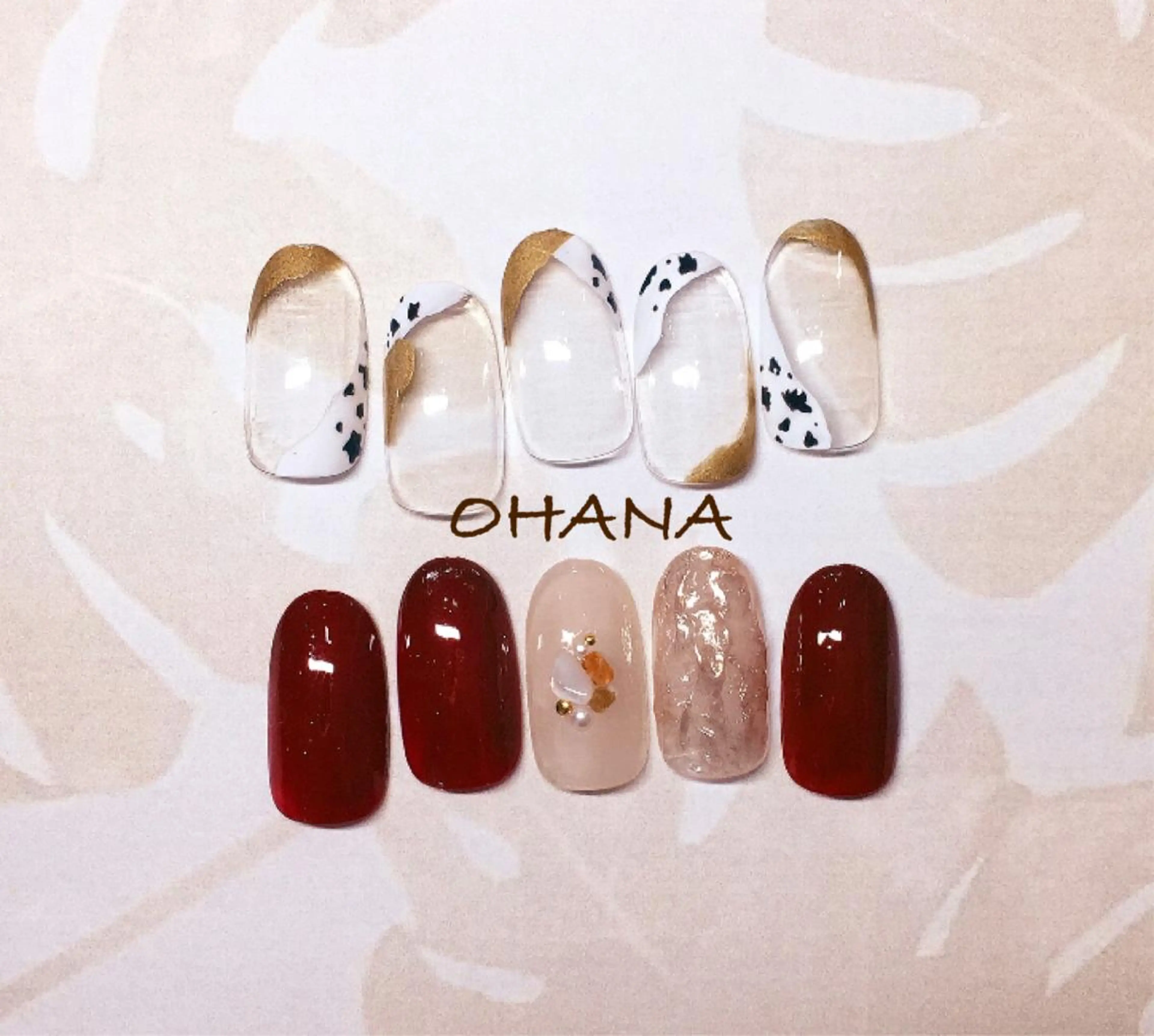 ネイル べっ甲ネイル フットネイル マグネットネイル ミラーネイル ニュアンスネイル nailroom  OHANA所属・nailroom OHANA🌴のネイルデザイン