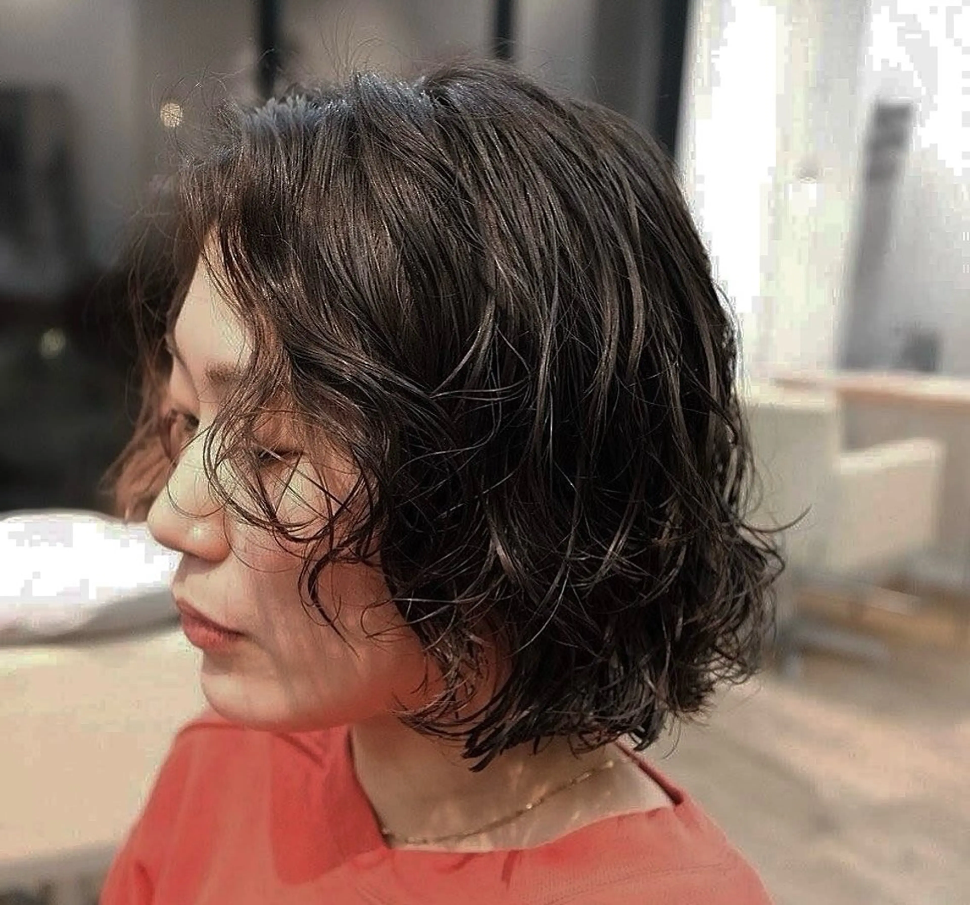 ショート パーマ カット パーマ レディースパーマ🍭 /大阪/福島駅/りなのヘアスタイル