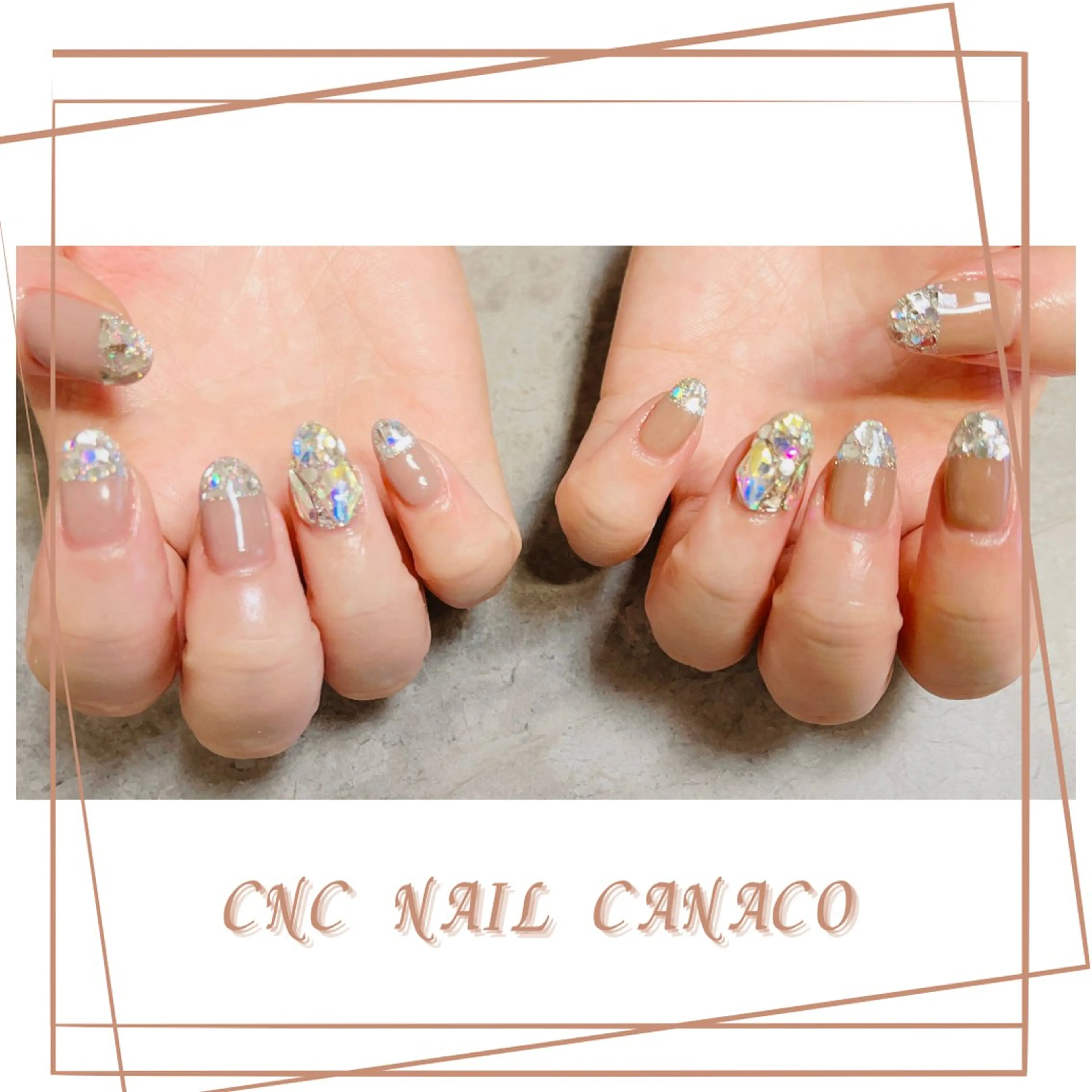 ネイル アートネイル キラキラネイル メンズネイル 持ち込み オフィスネイル ハンドネイル ハンドケア ベテランネイル cnc  nailのネイルデザイン