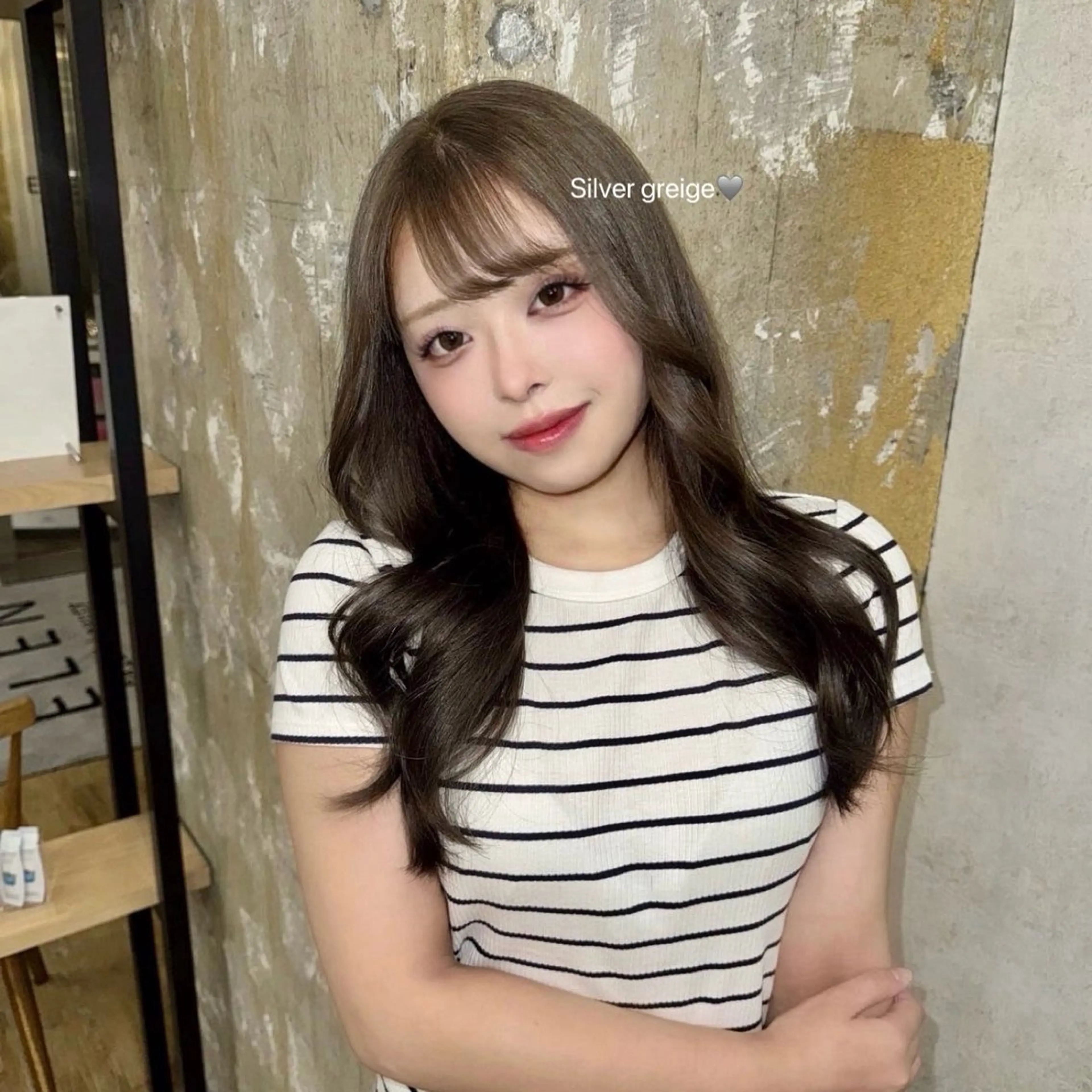 ロング カラー ヘアカラー ハイトーン/艶カラー /ケアブリーチ/香音のヘアスタイル